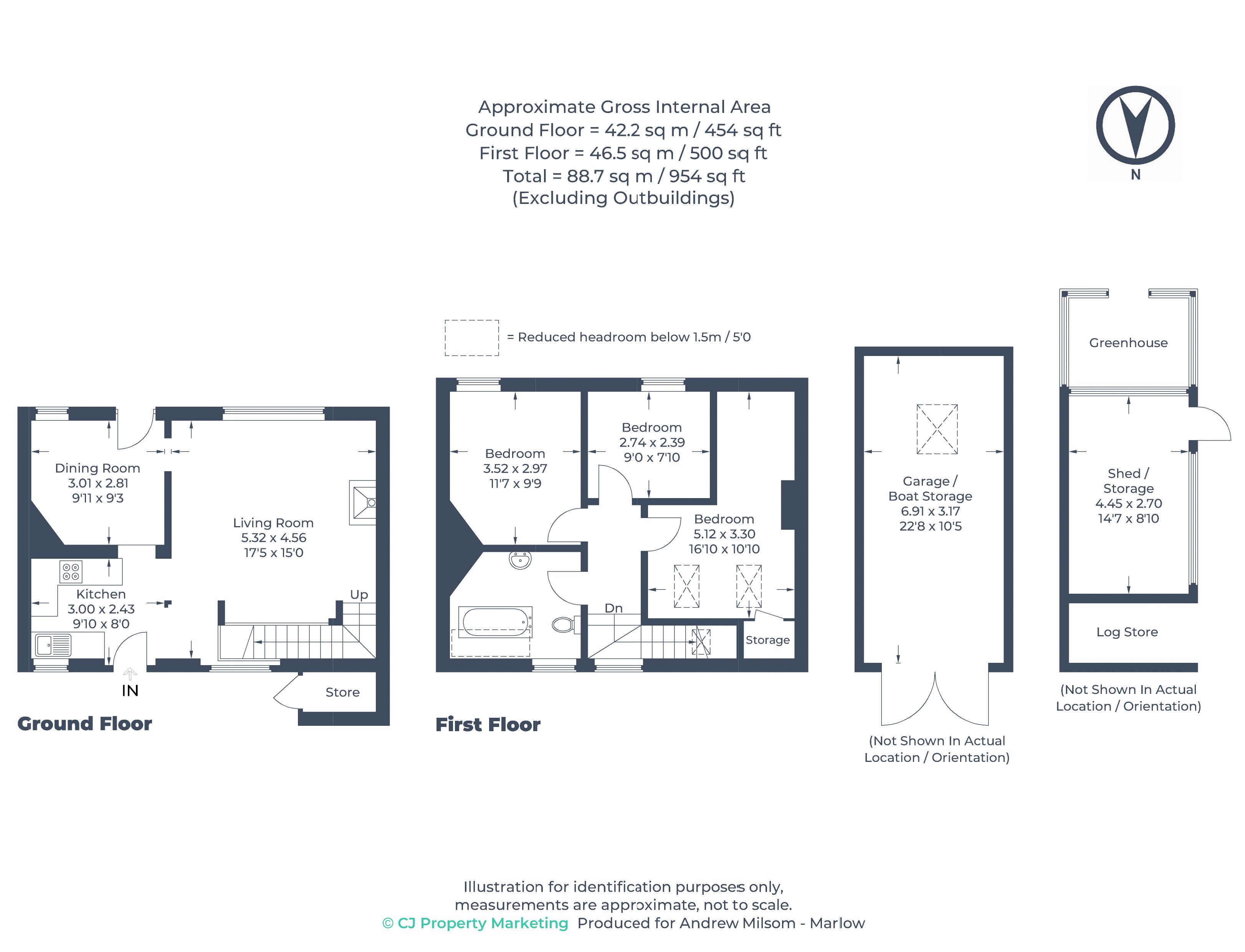3 Abbey Cottages, Ferry Lane, Marlow floorplan