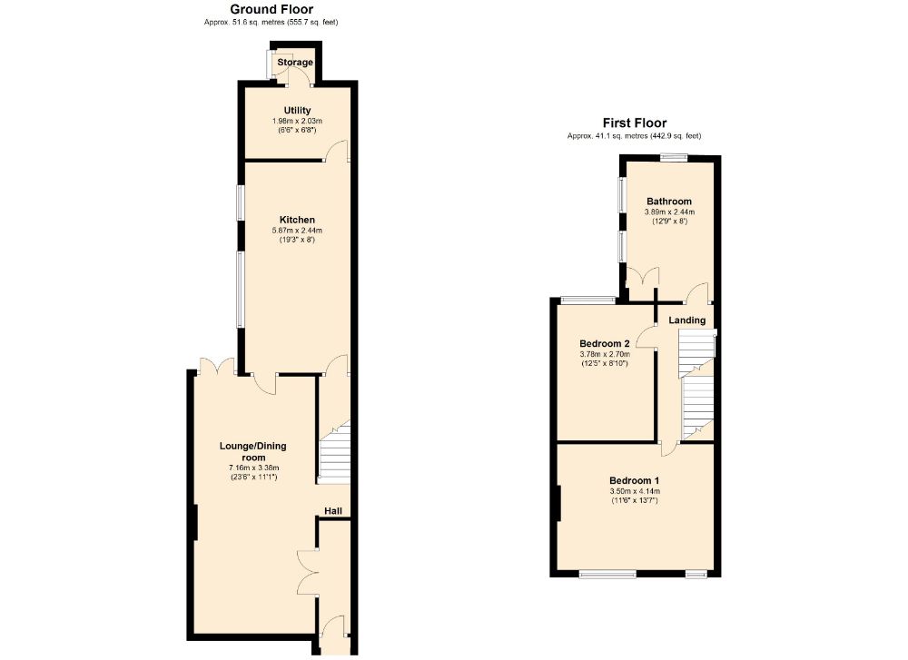 2 Bedrooms Terraced house for sale in Oliver Street, Poets Corner, Northampton NN2