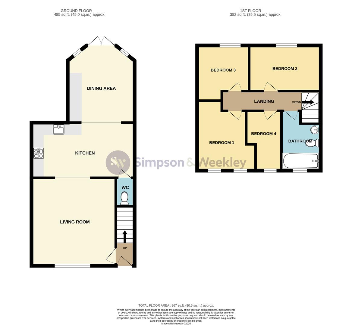 21, Kings Avenue, Rushden floorplan