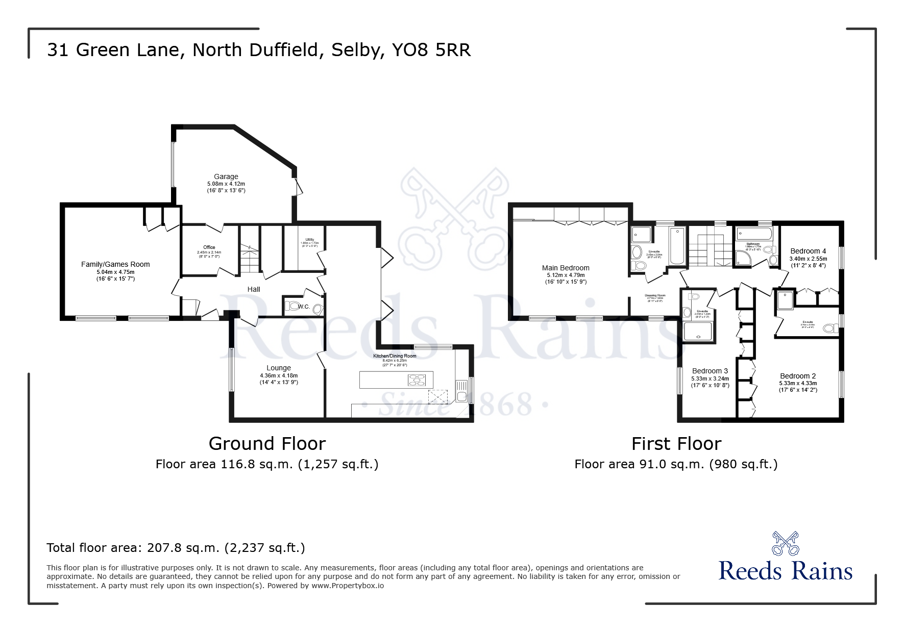 31, Green Lane, Selby floorplan