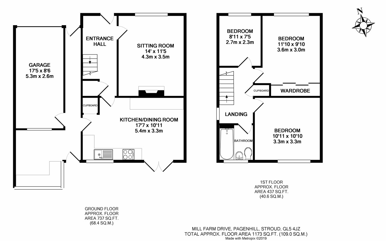 3 Bedrooms Semi-detached house for sale in Mill Farm Drive, Stroud GL5