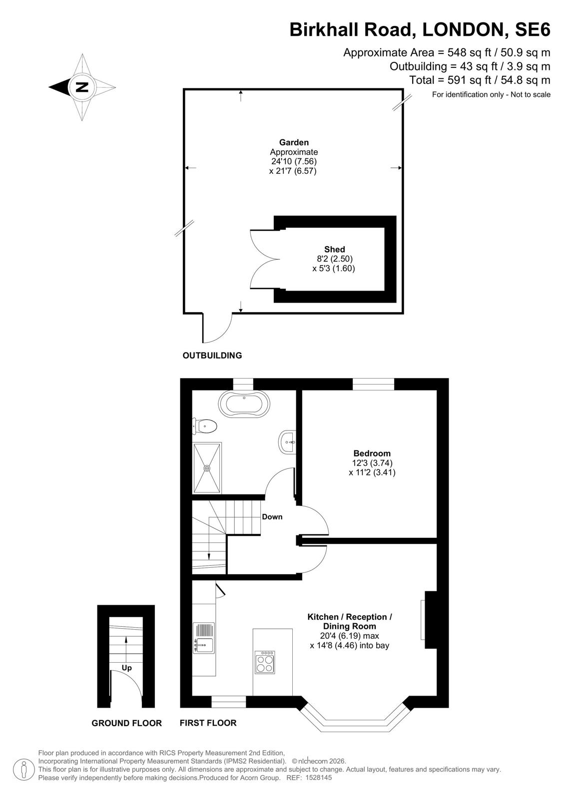 81B,, Birkhall Road, London floorplan