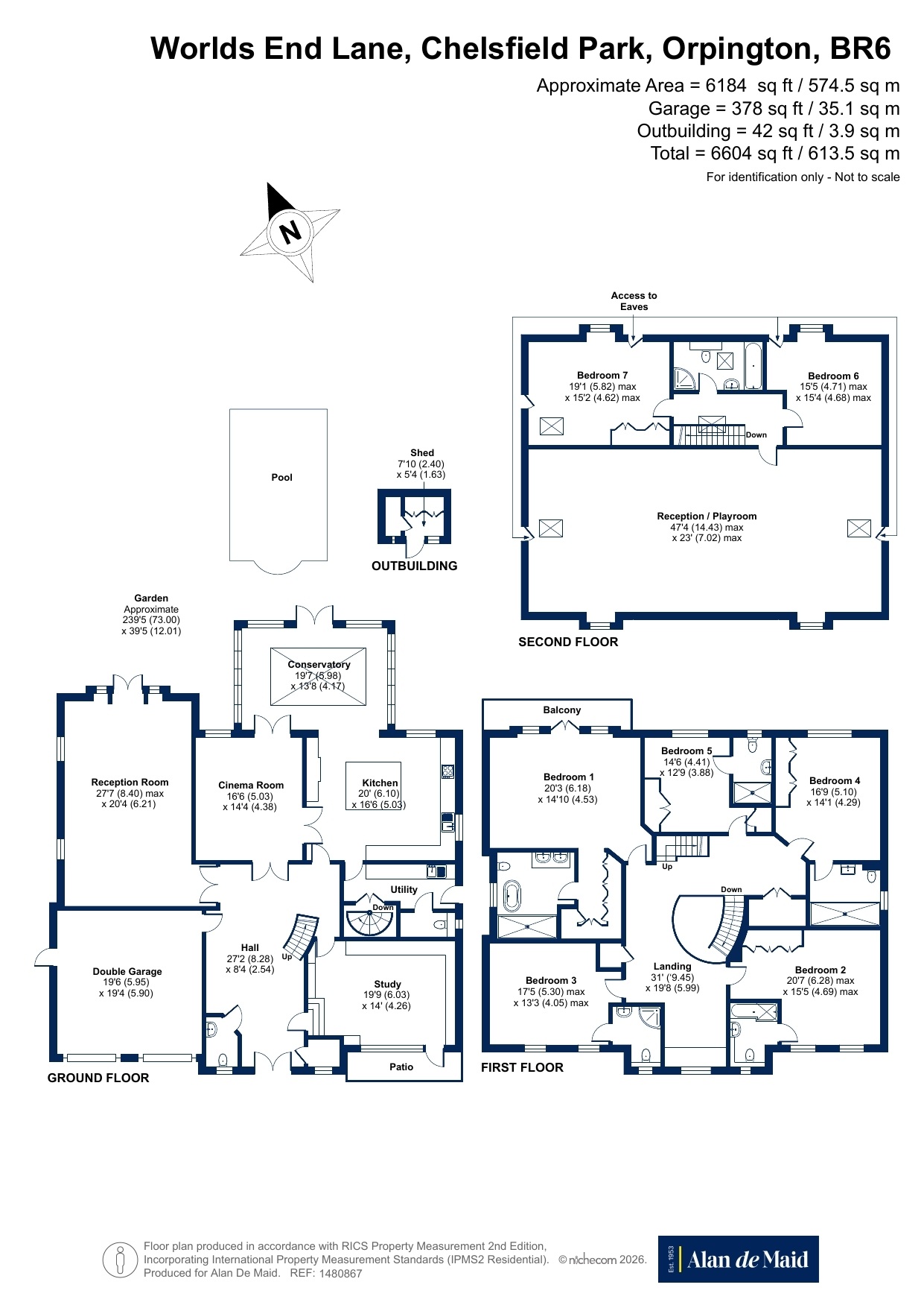 168, Worlds End Lane, Orpington floorplan