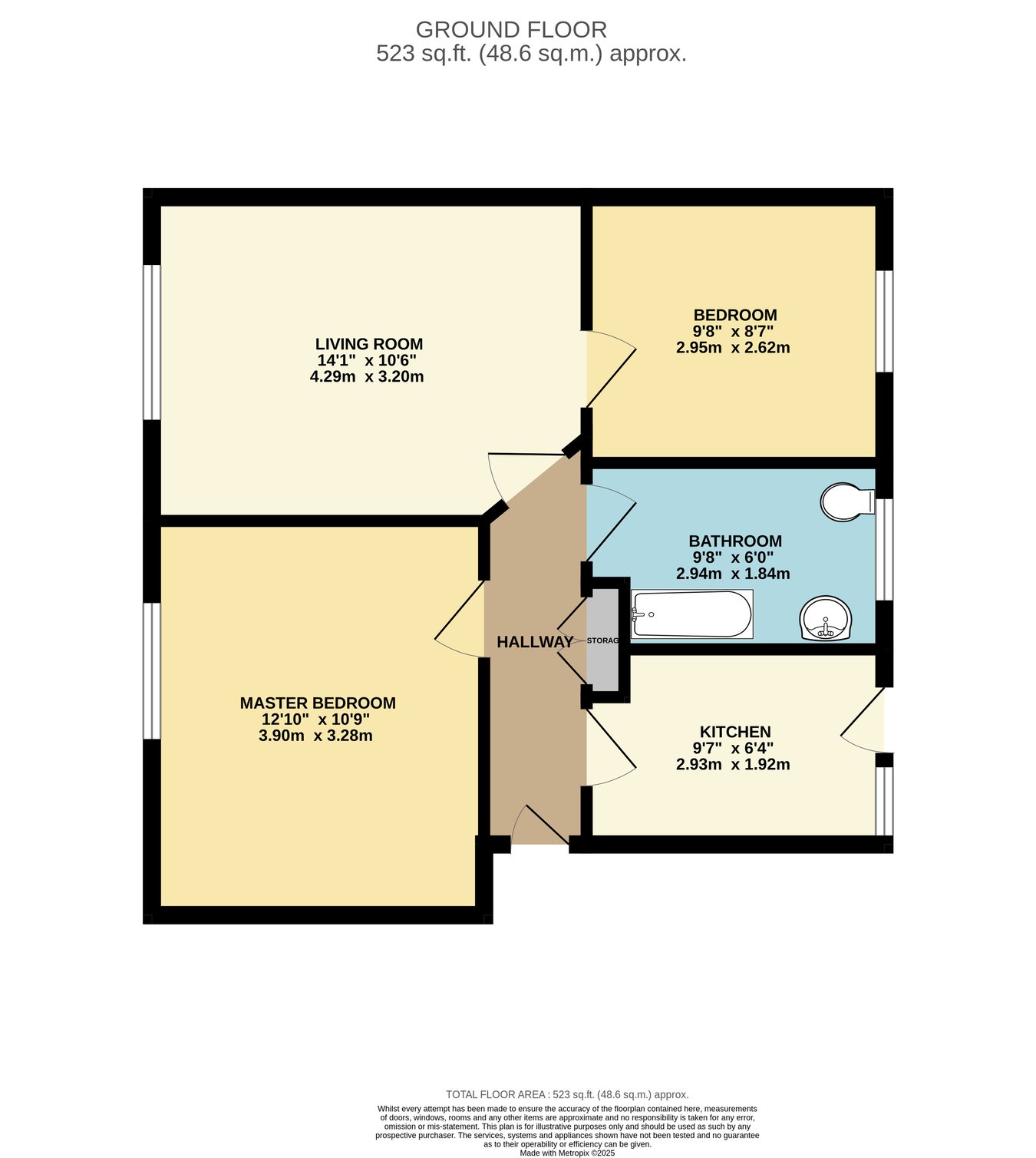 Flat 5, Montrose Court, The Hyde, COLINDALE floorplan