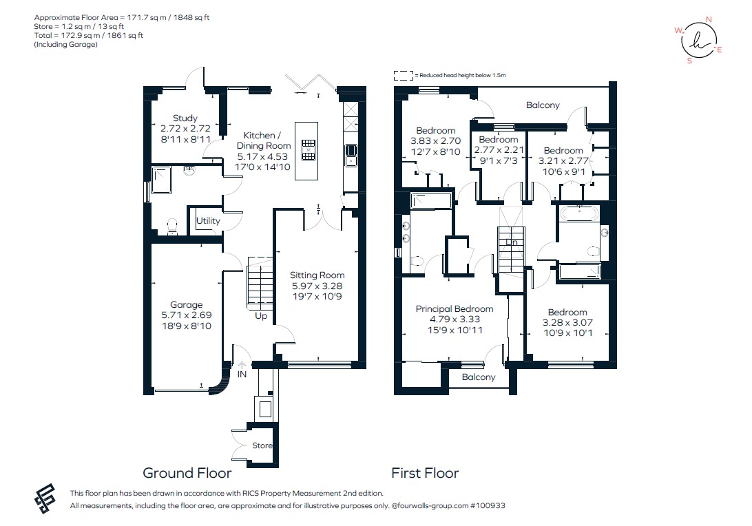 15, Stanley Kubrick Road, Uxbridge floorplan