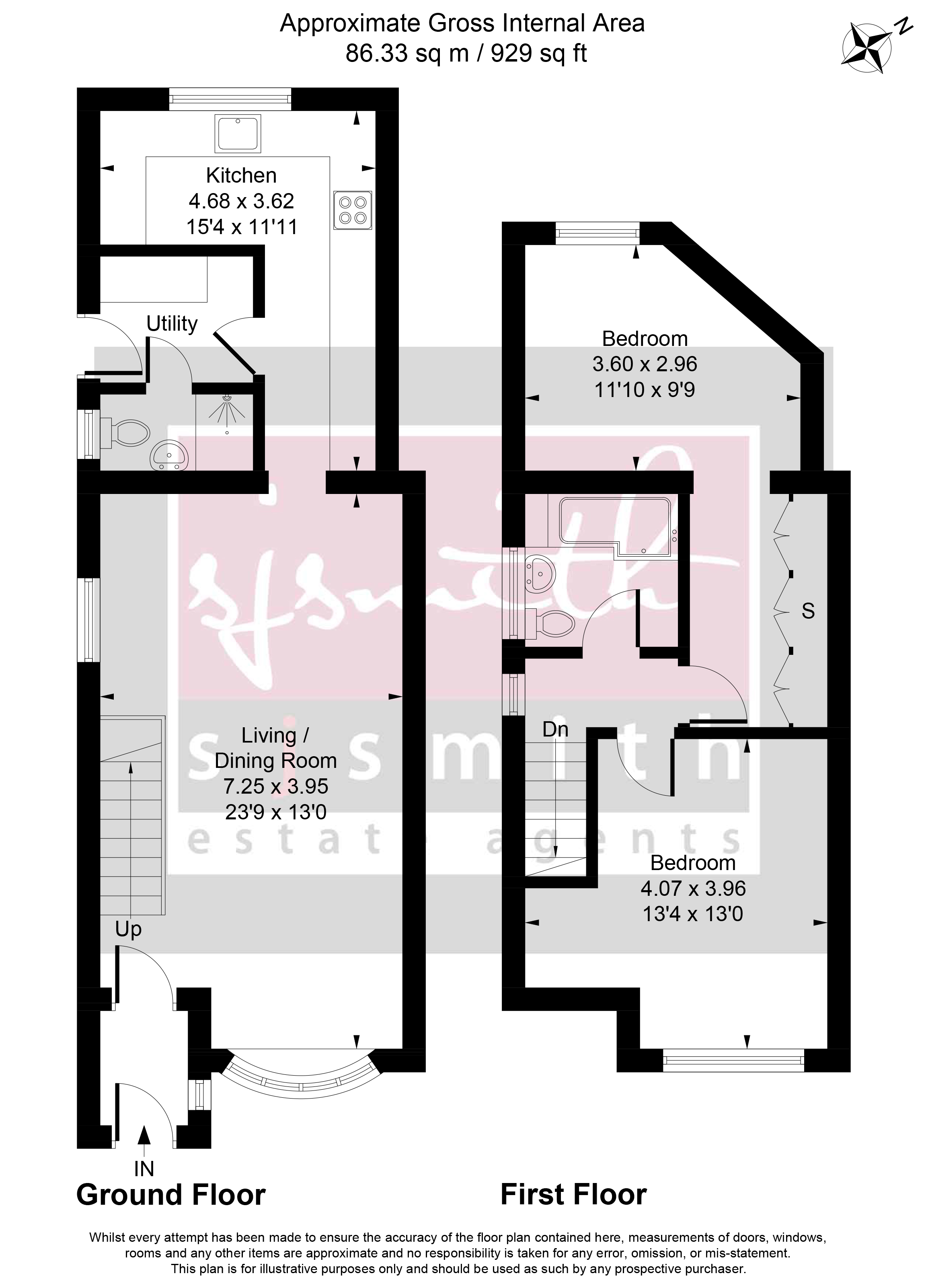 93, Warwick Avenue, Egham floorplan