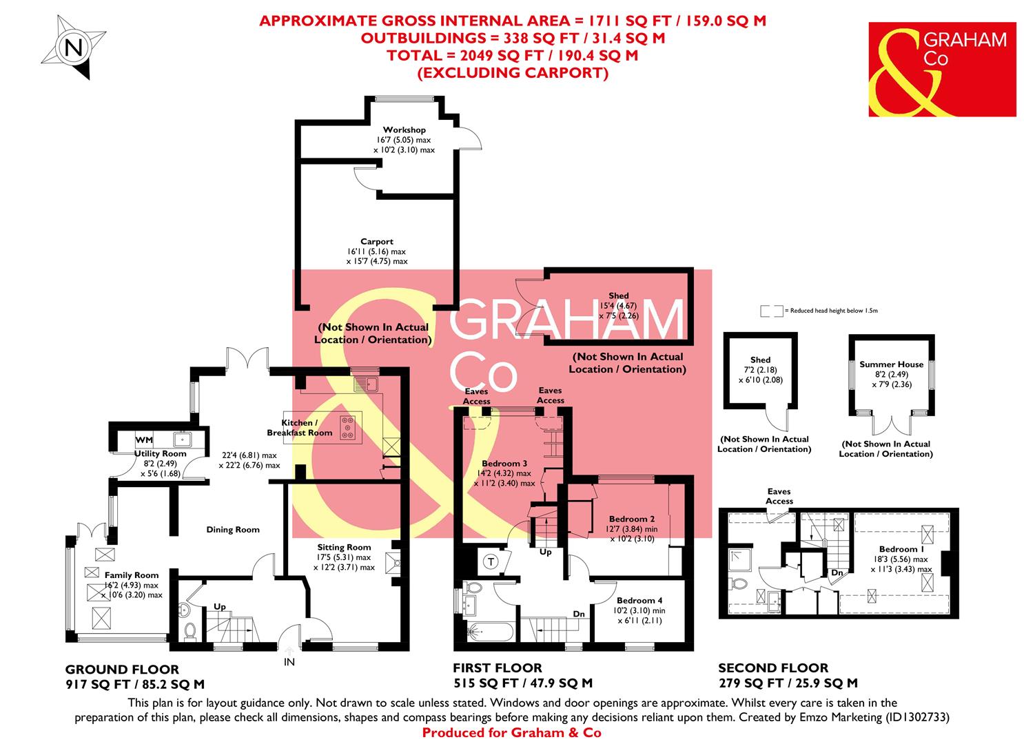 3, Long Leaze, Andover floorplan