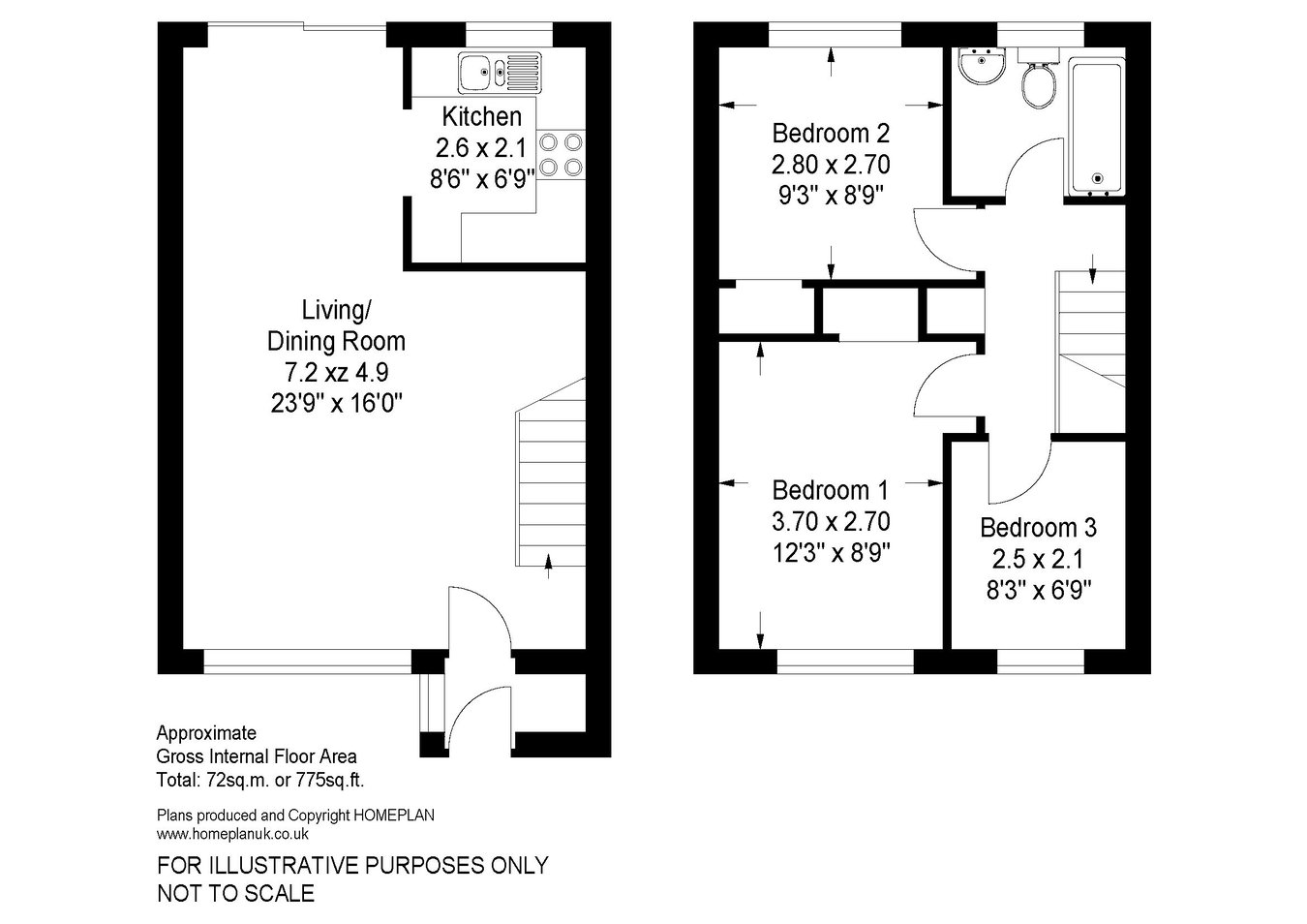 4 Buckland Court, Lower Buckland Road, Lymington floorplan