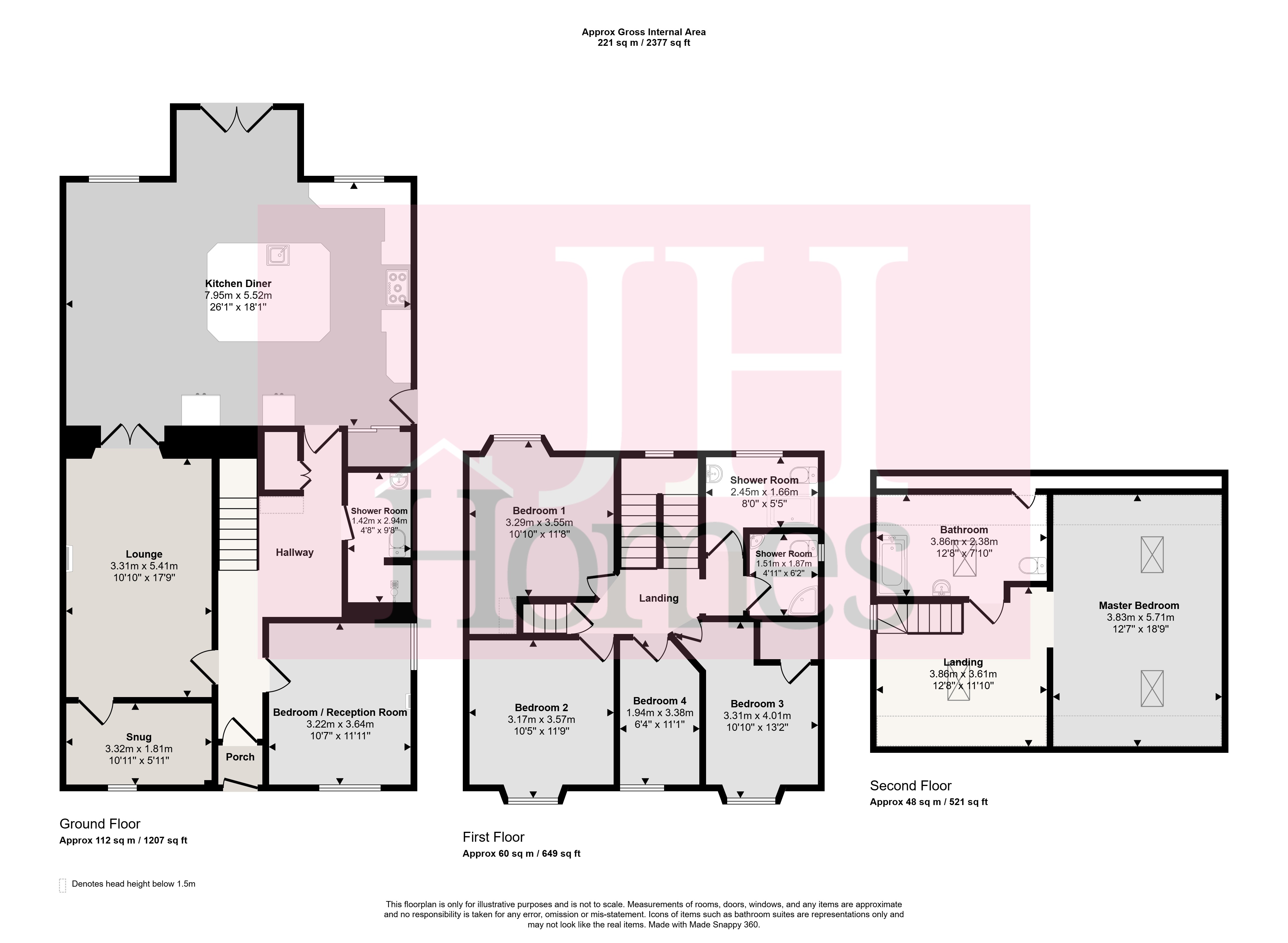 Stone Arthur, School Road, Kirkby-in-Furness floorplan