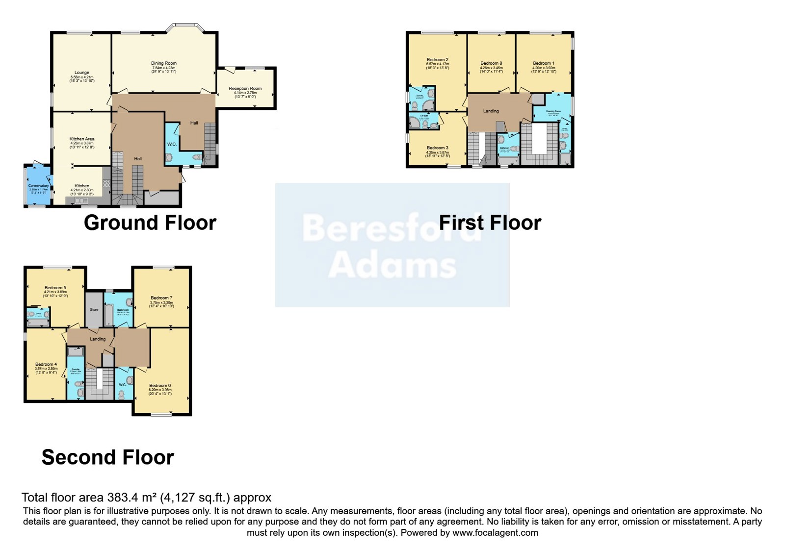 Dolafon Guest House,, High Street, Caernarfon floorplan