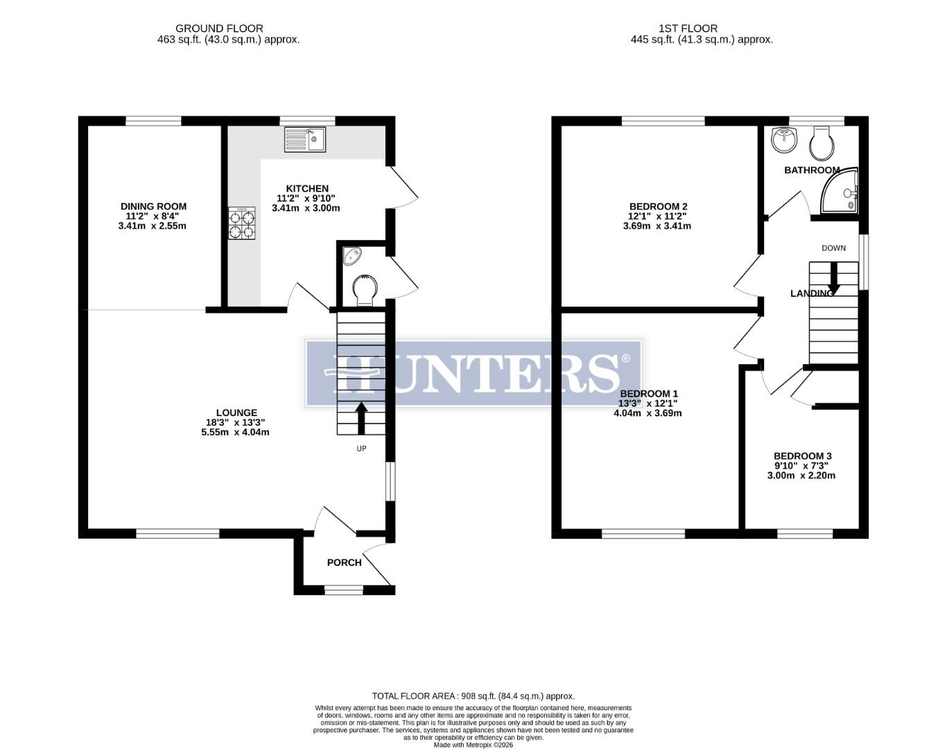 85, Corwell Lane, Uxbridge floorplan
