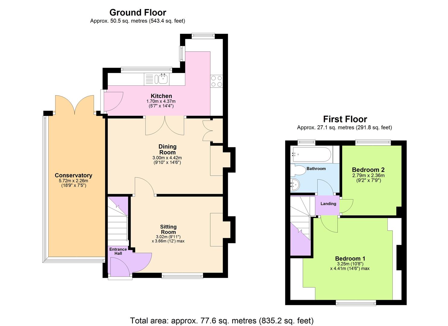 94, Old Road, Bromyard floorplan