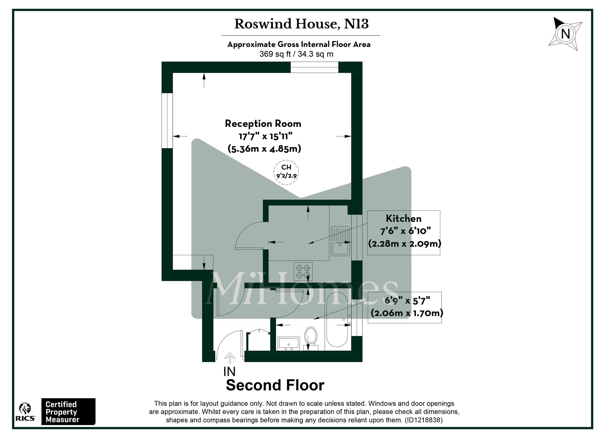 Roswind House 1c Windsor Road, London floorplan