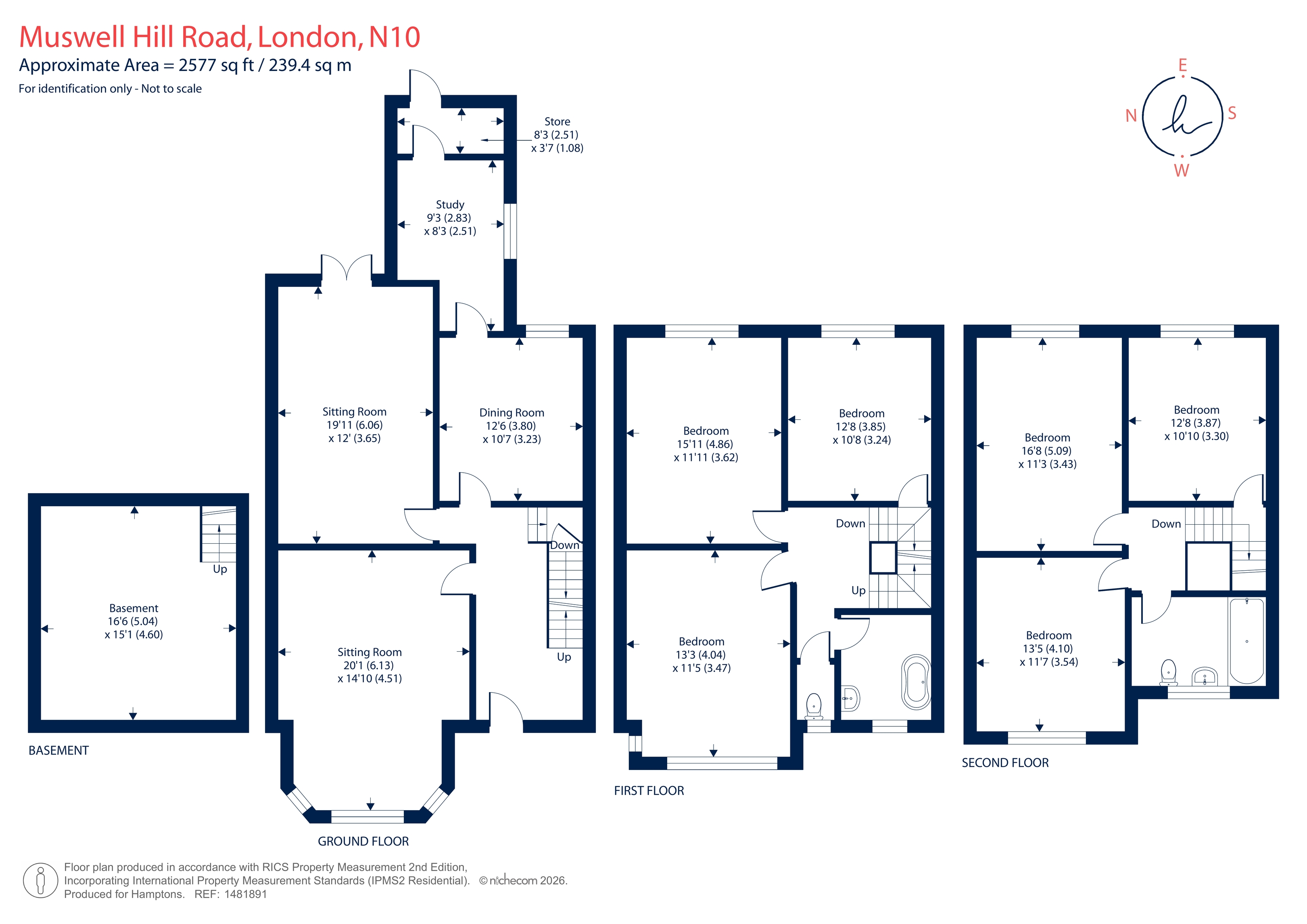 124, Muswell Hill Road, London floorplan