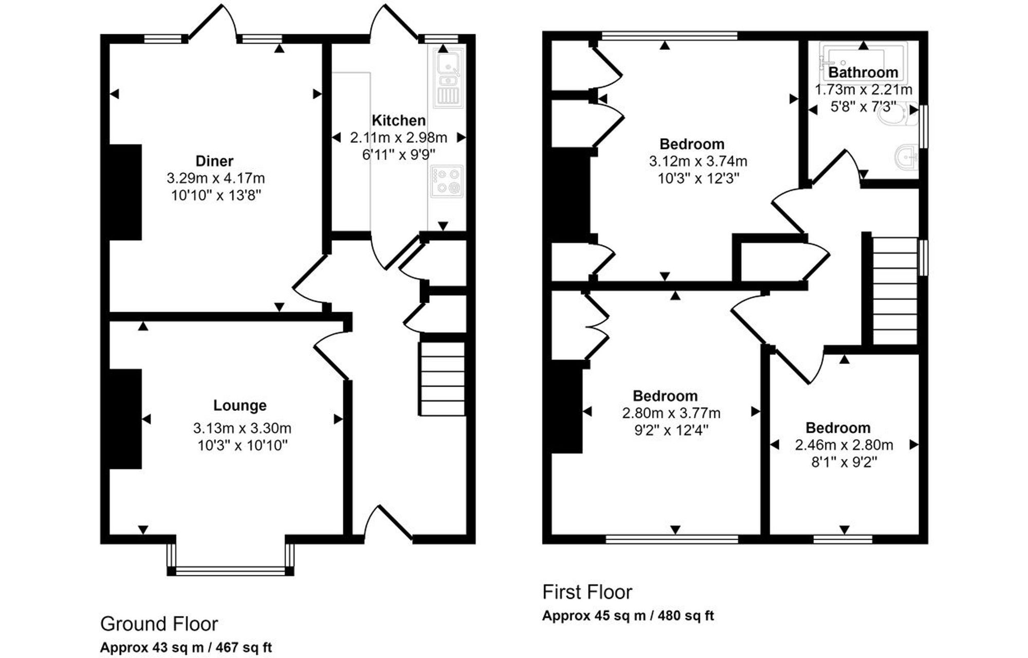 144 Forest Road, Bristol floorplan