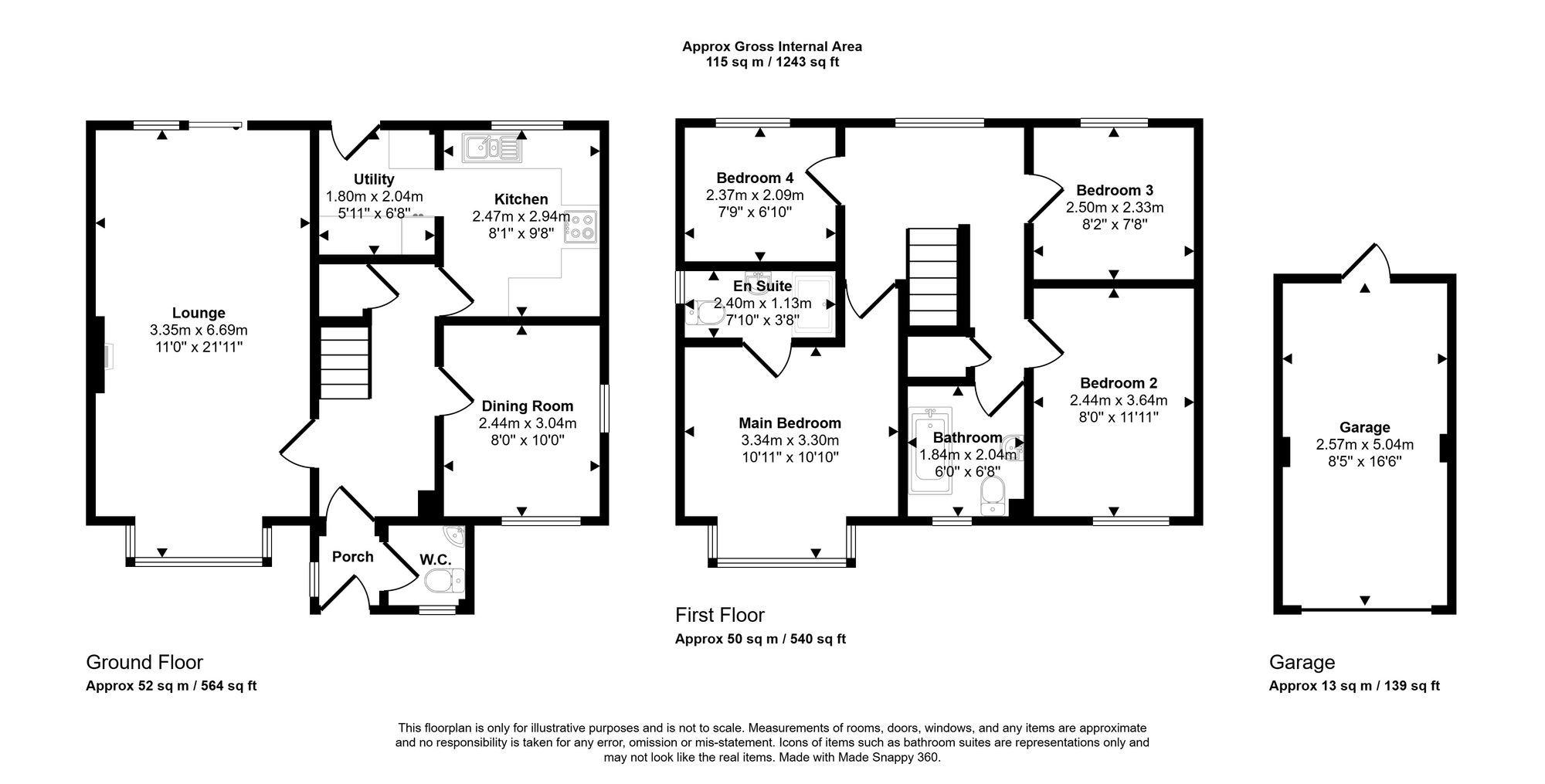 2 Woodrush Road, Wigan floorplan