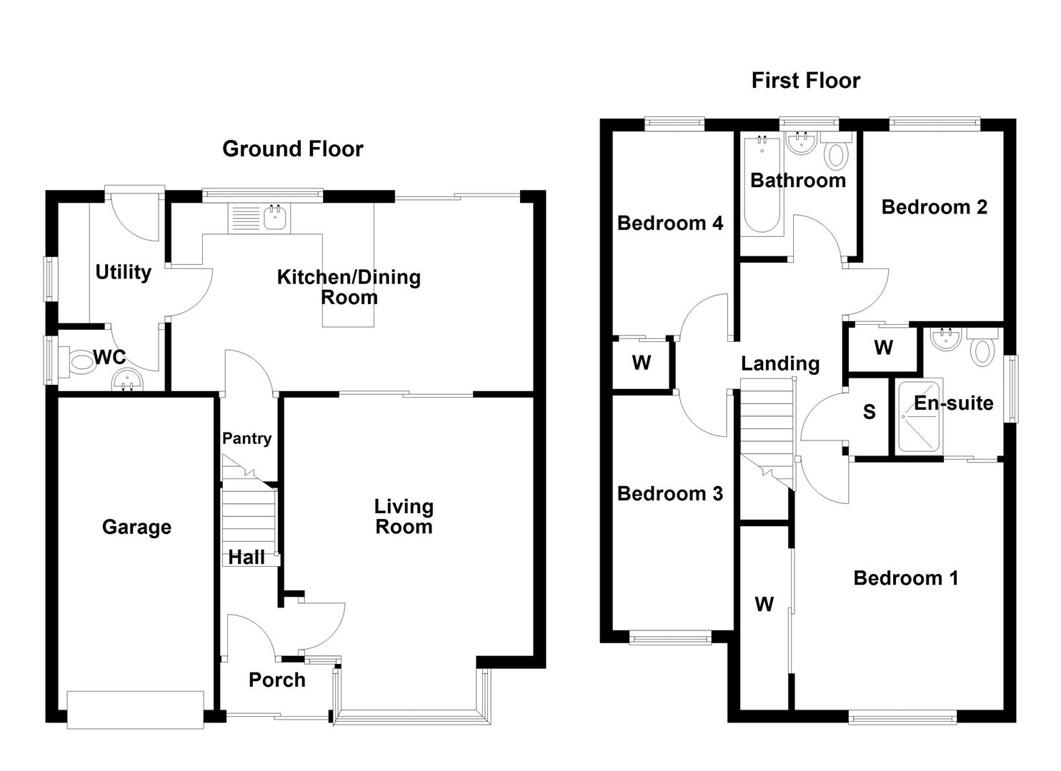24, Drumburn Close, Packmoor floorplan