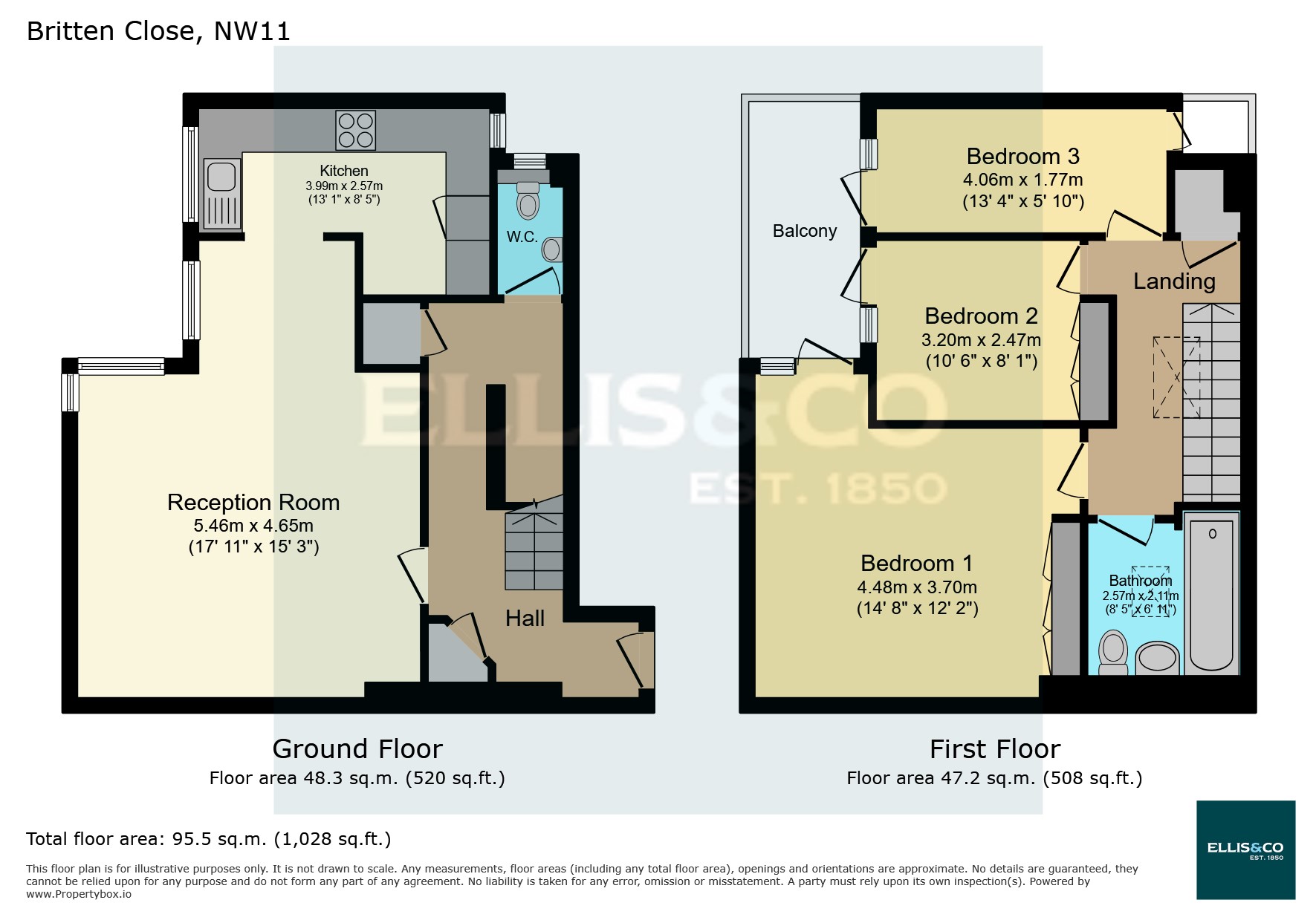 49, Britten Close, Golders Green floorplan