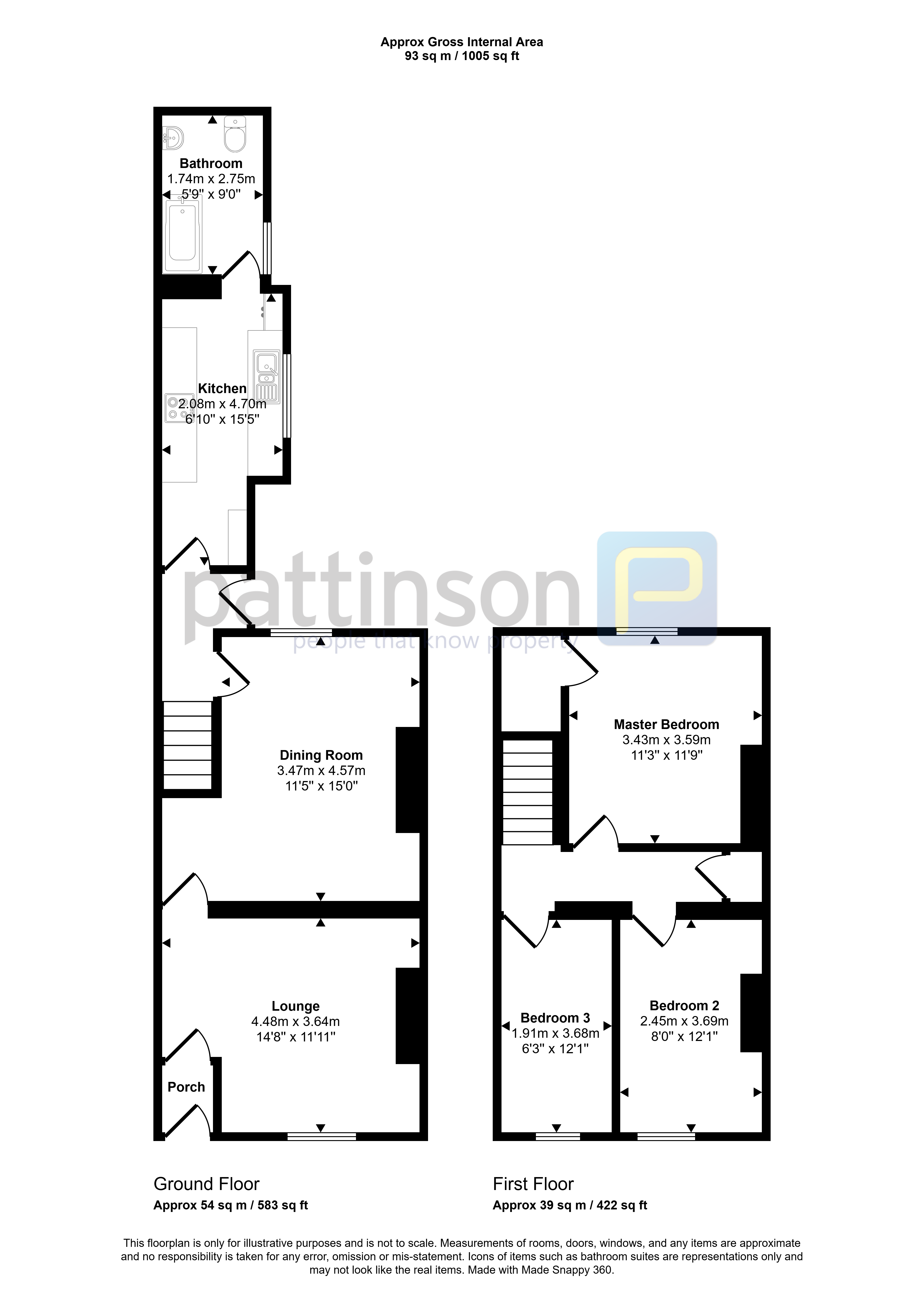 32, Hawthorn Road, Ashington floorplan