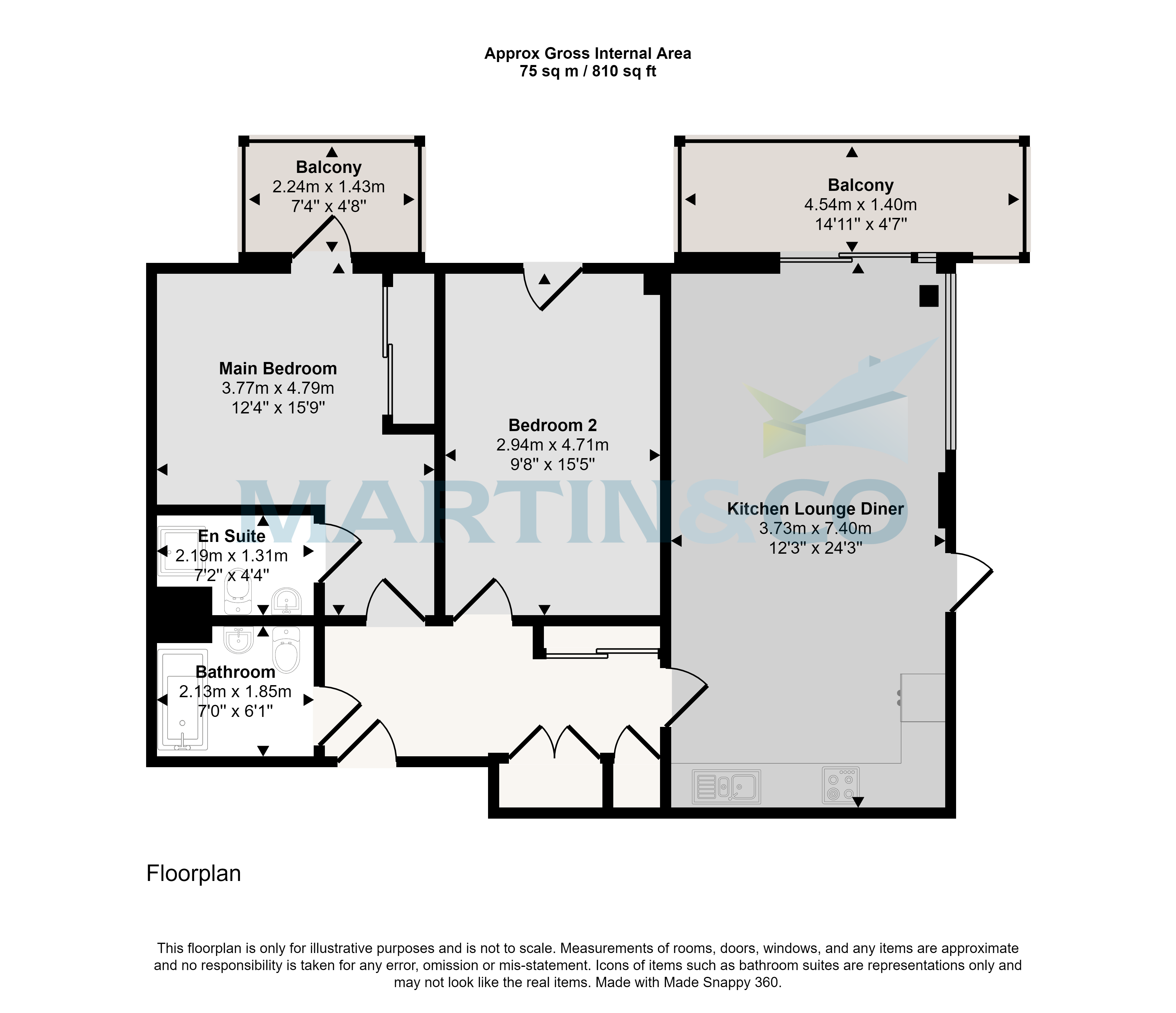 Bayley Place, Ashford floorplan