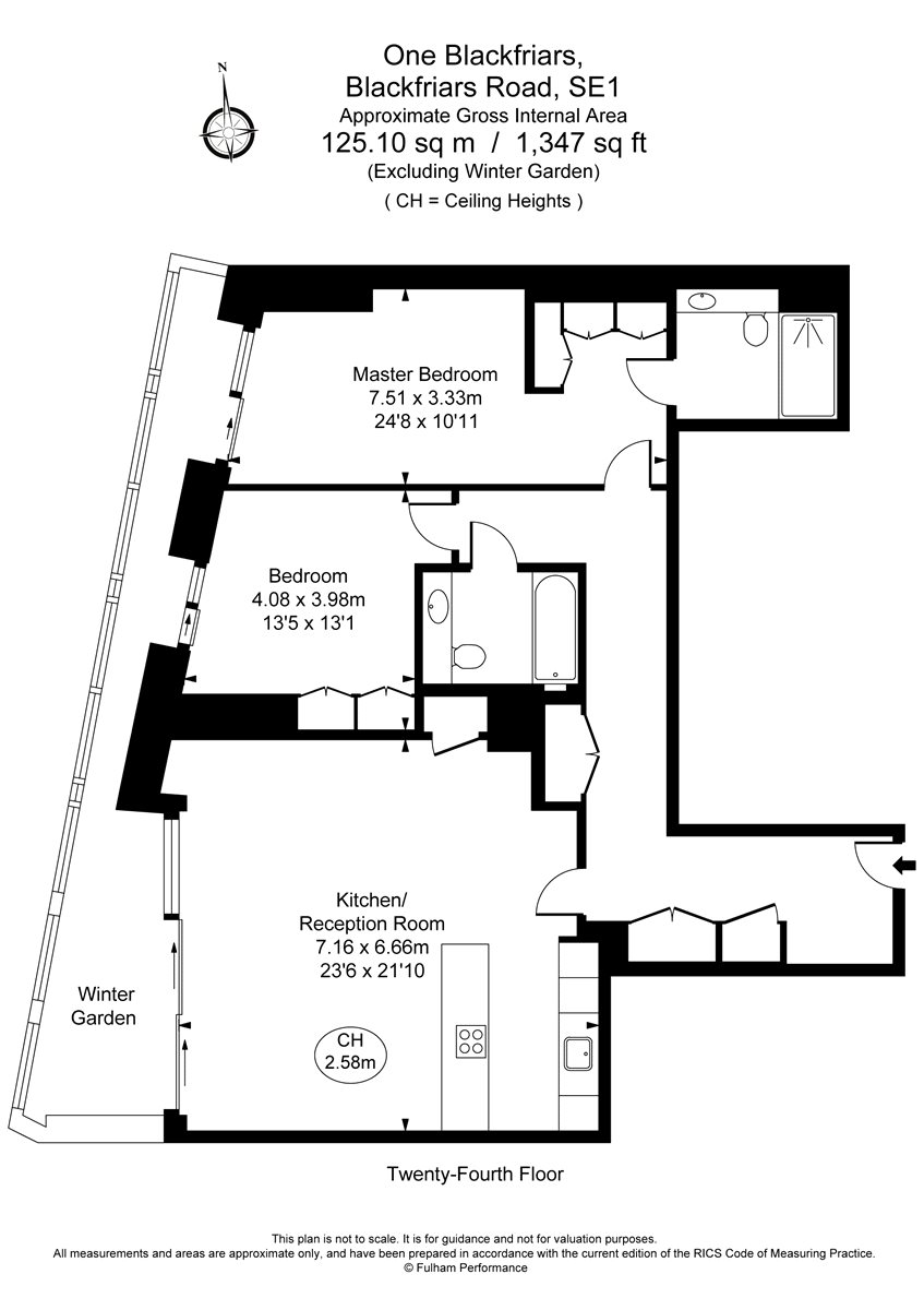 2 Bedrooms Flat to rent in One Blackfriars, 1 Blackfriars Road SE1