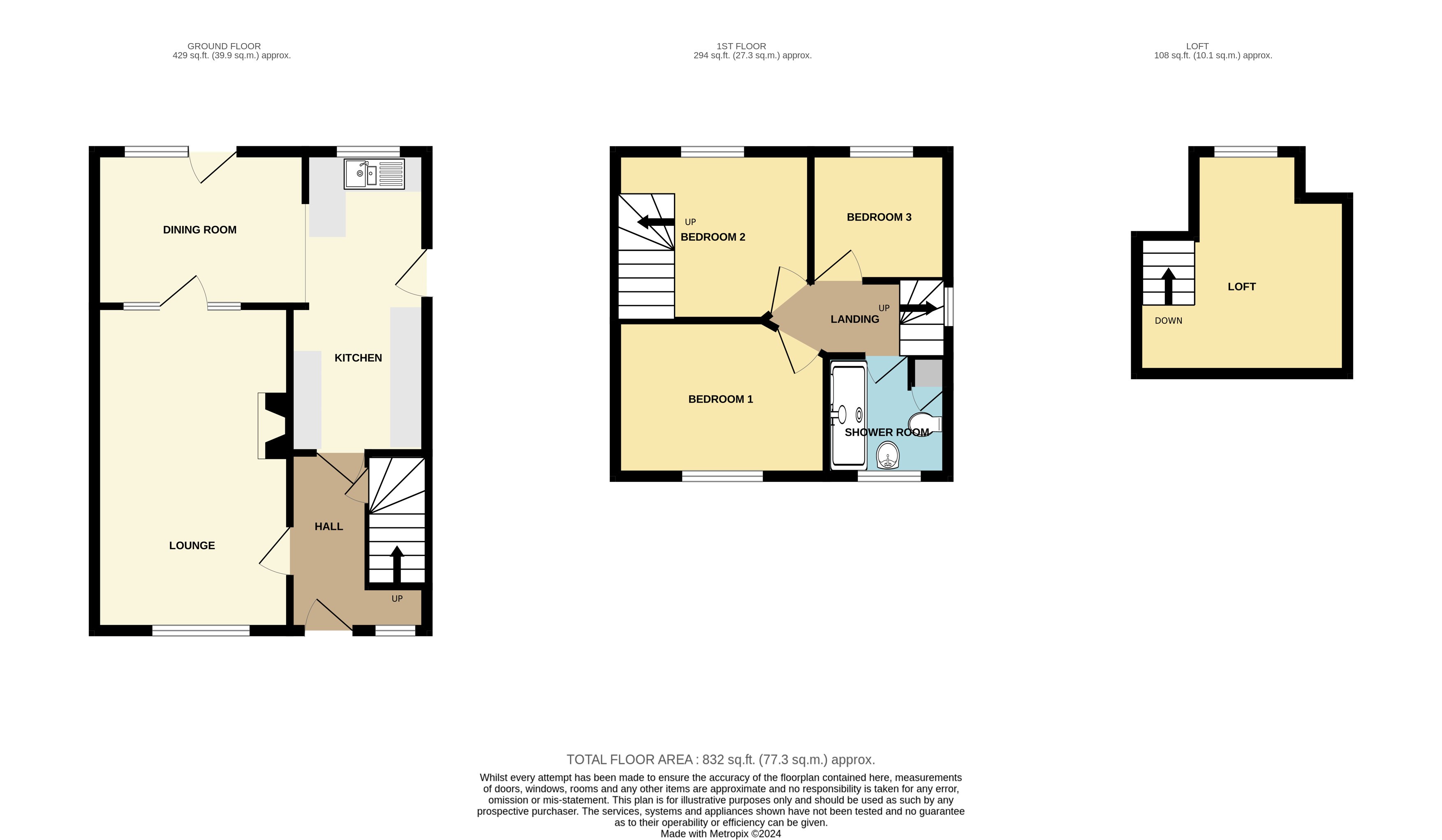 76, Church Lane, Nottingham floorplan