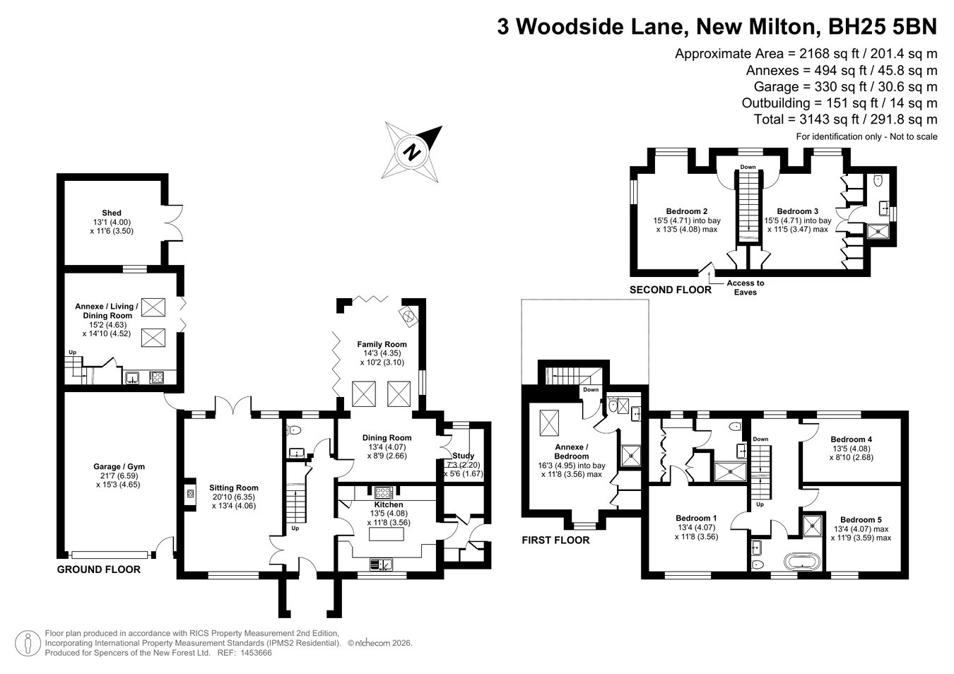 3, Woodside Lane, New Milton floorplan