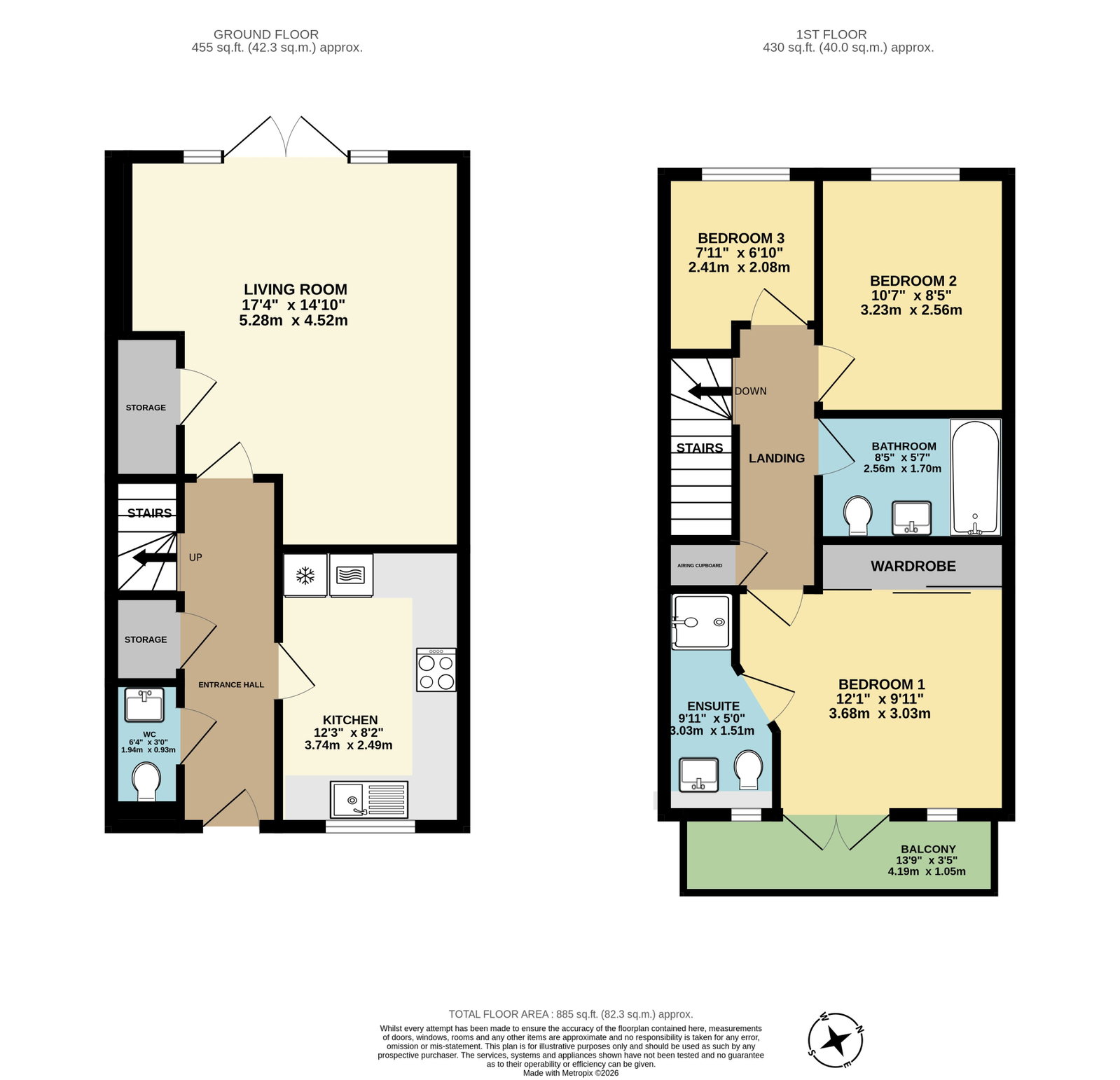 5, Chapman Close, Snodland floorplan