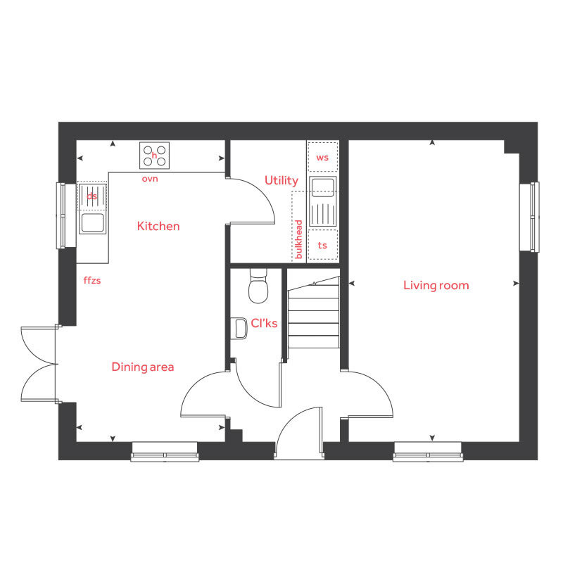 "The Mountford" at Uffington Road, Stamford PE9, 3 bedroom detached