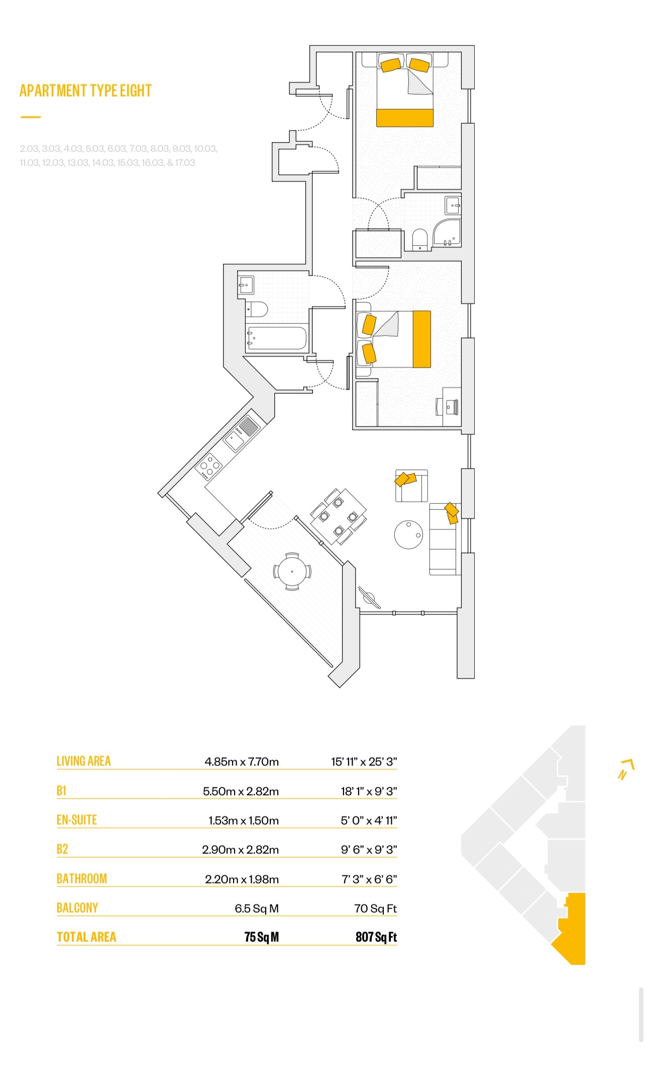 69, Discovery Tower, Greater London floorplan