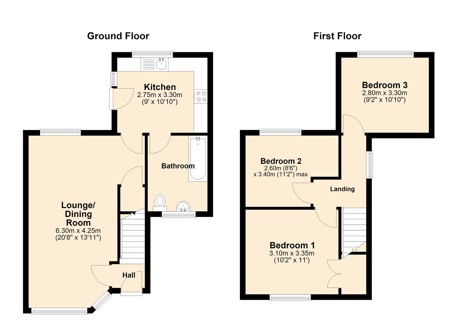 55, Ceylon Street, Hull floorplan