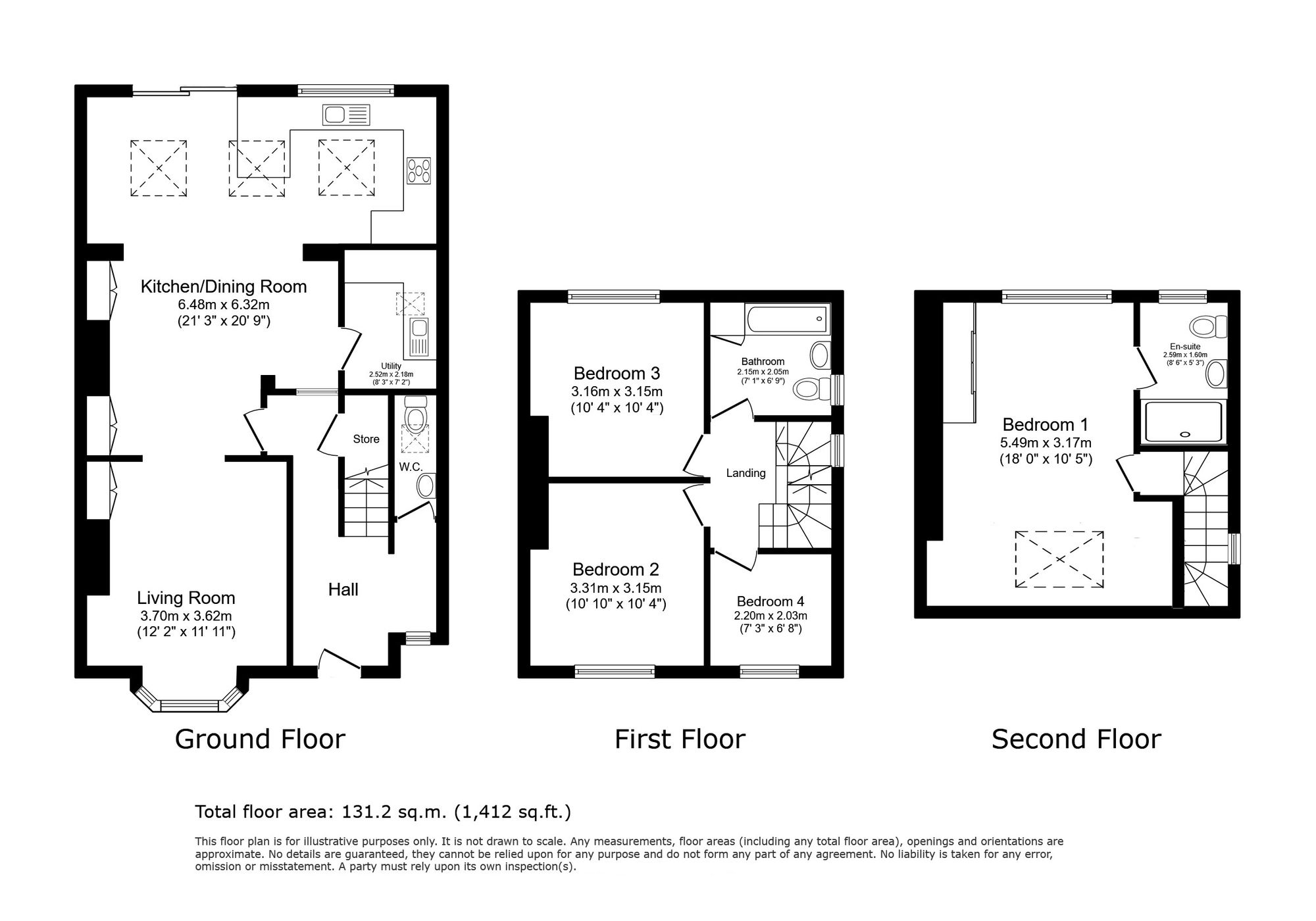 13 Lidgett Park Grove, Leeds floorplan