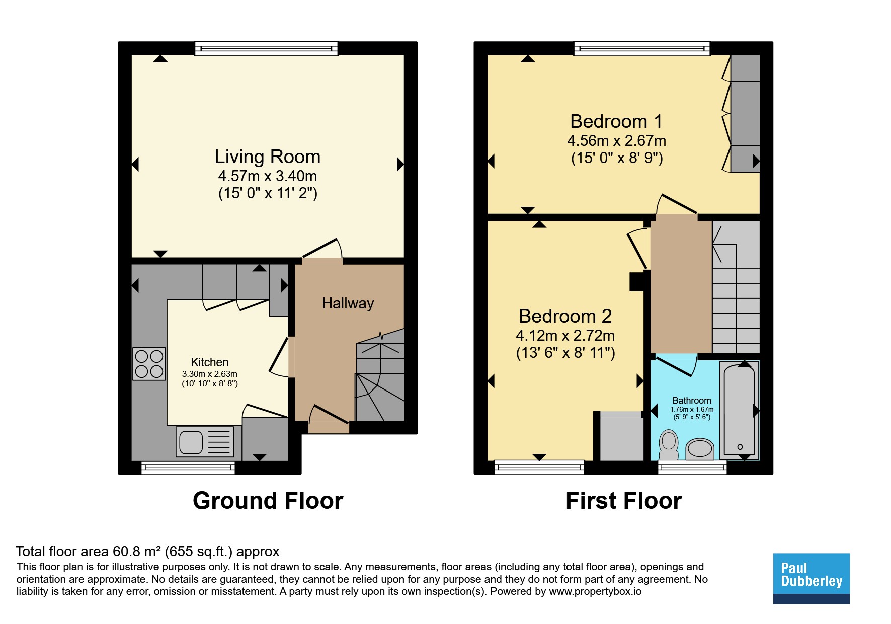 33, Slater Street, Tipton floorplan