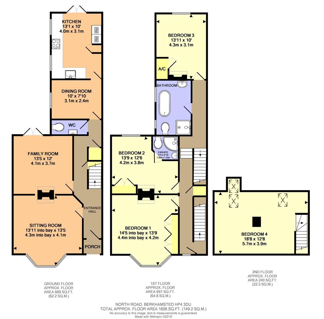 4 Bedrooms Terraced house for sale in North Road, Berkhamsted HP4