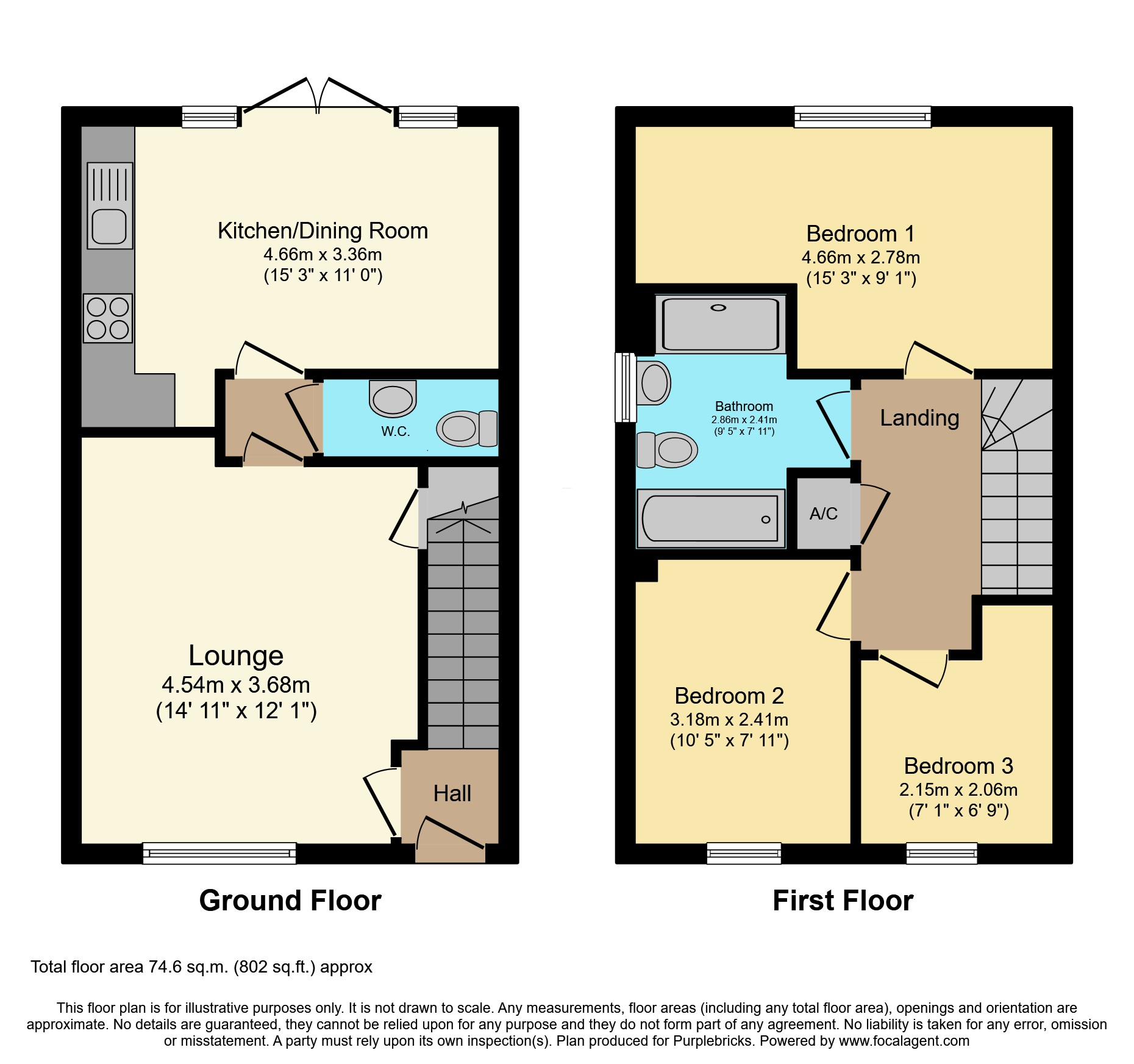 1, Inver Road, Leicester floorplan