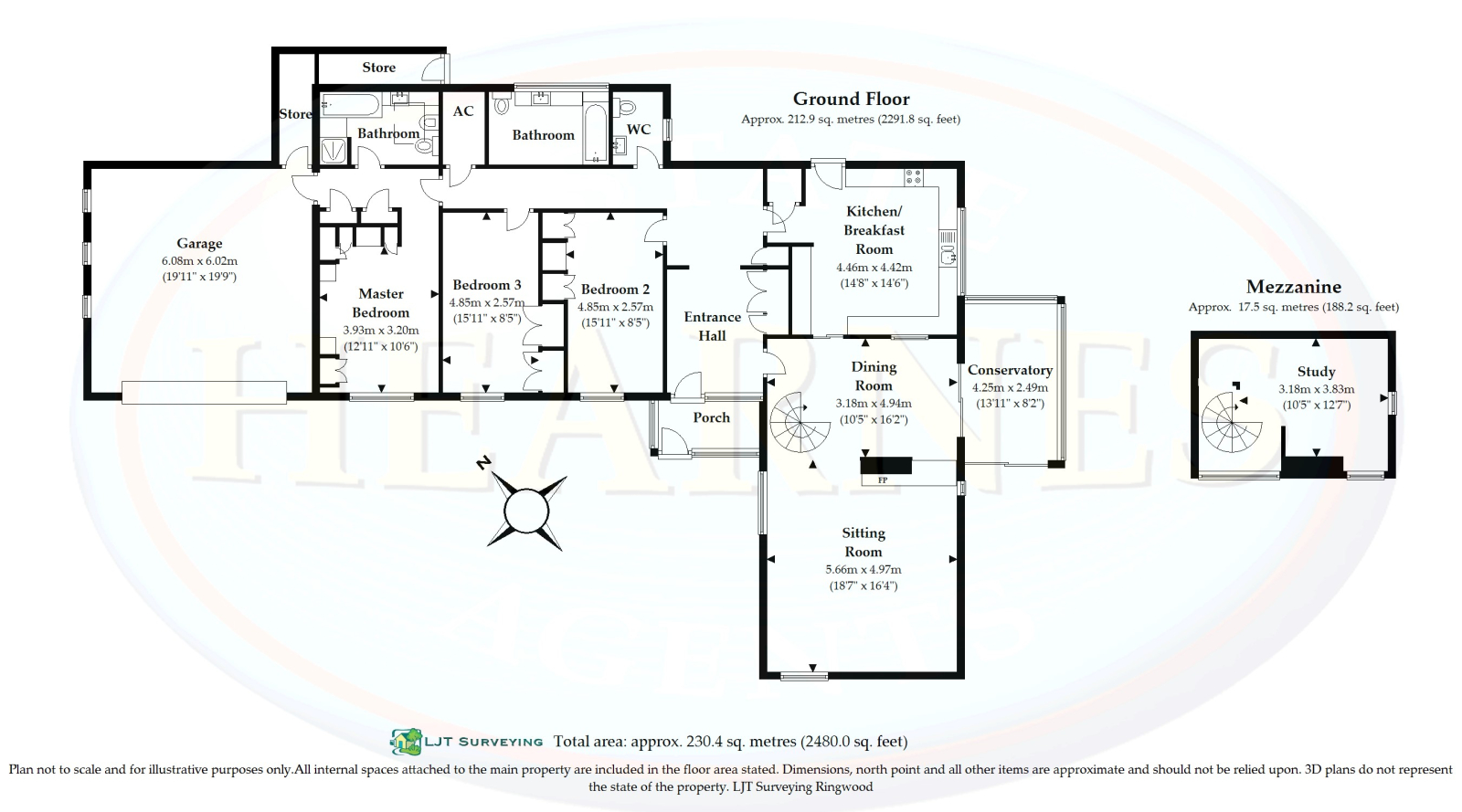 17 Grosvenor Close, Ashley Heath, Ringwood floorplan
