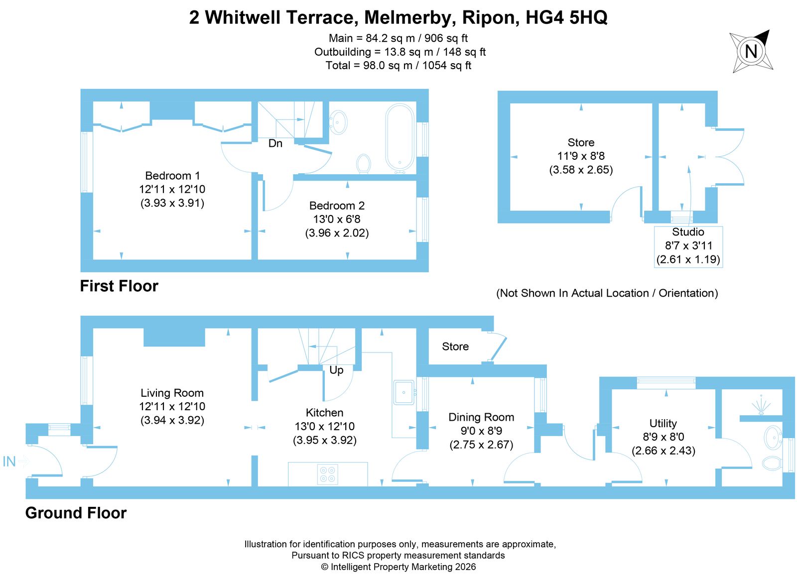 2, Whitwell Terrace, Ripon floorplan