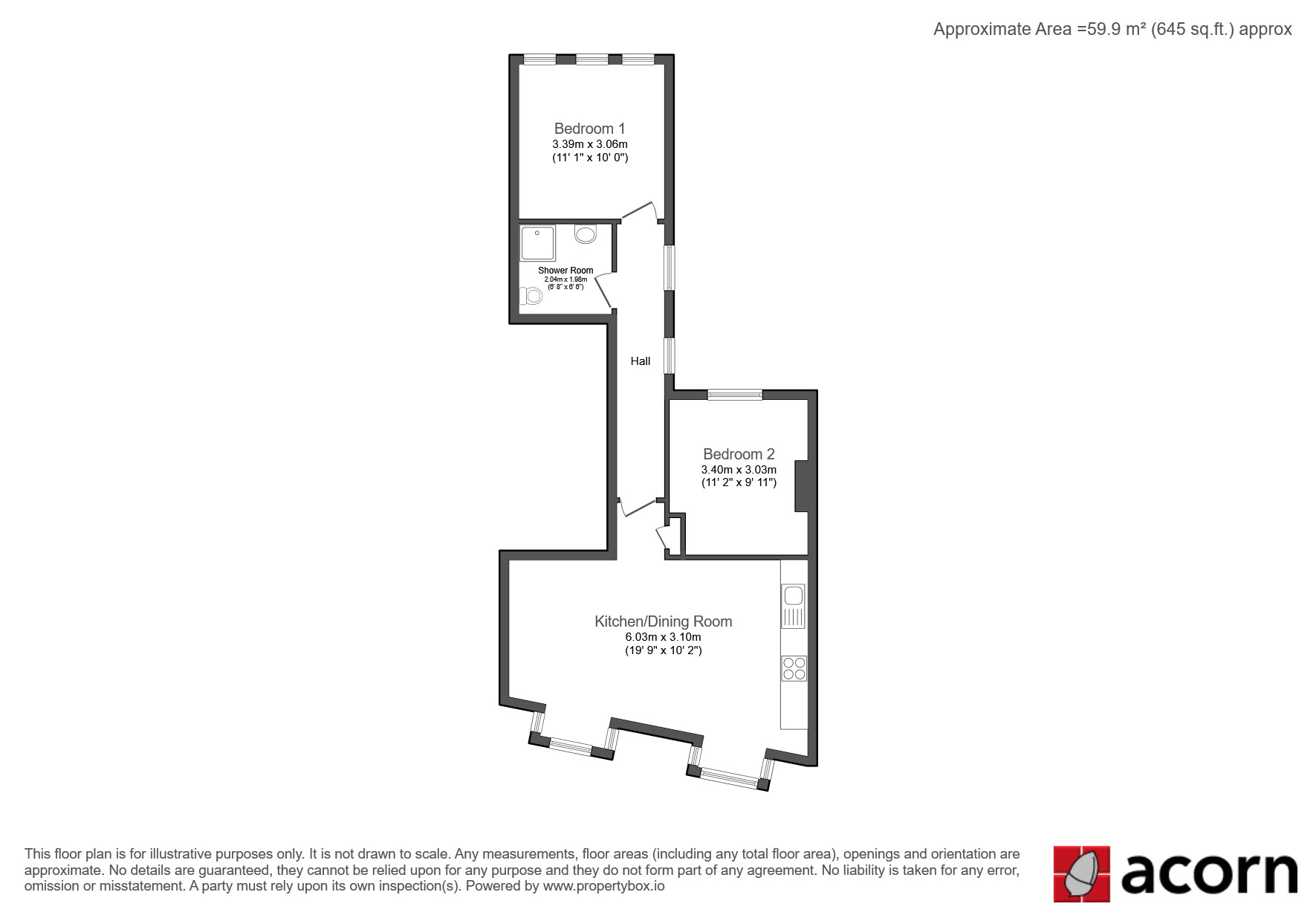 Perry Vale, London floorplan