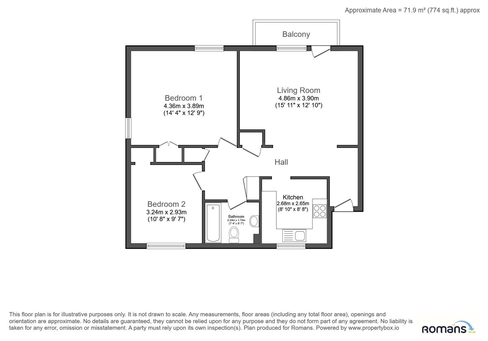 57, Elleray Court, Aldershot floorplan