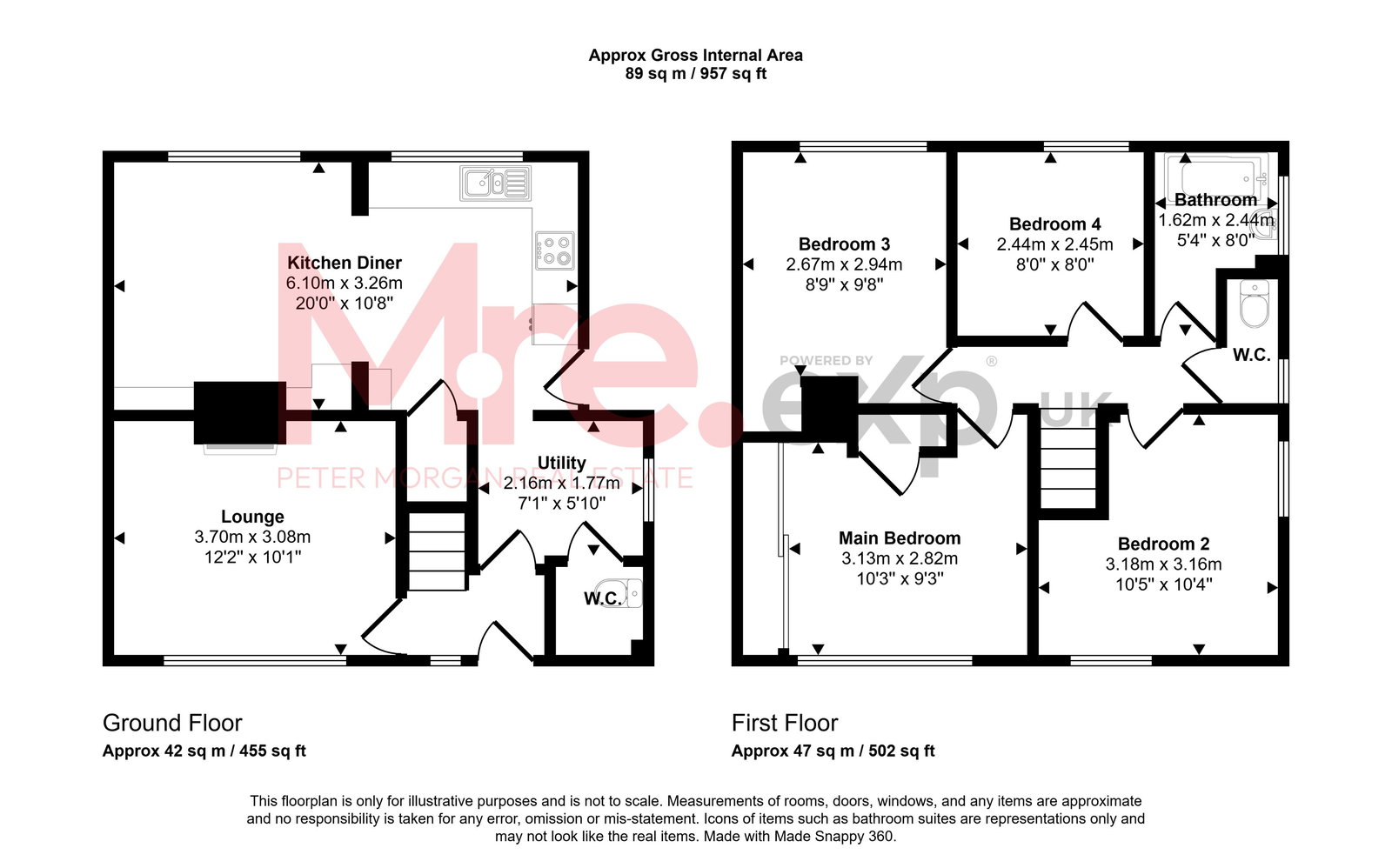 1, Forest View, Neath floorplan