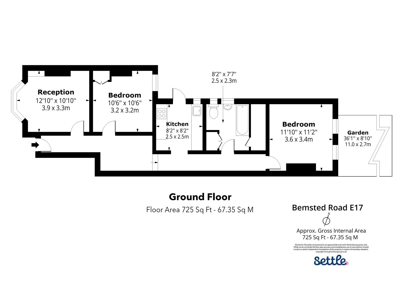 56, Bemsted Road, London floorplan