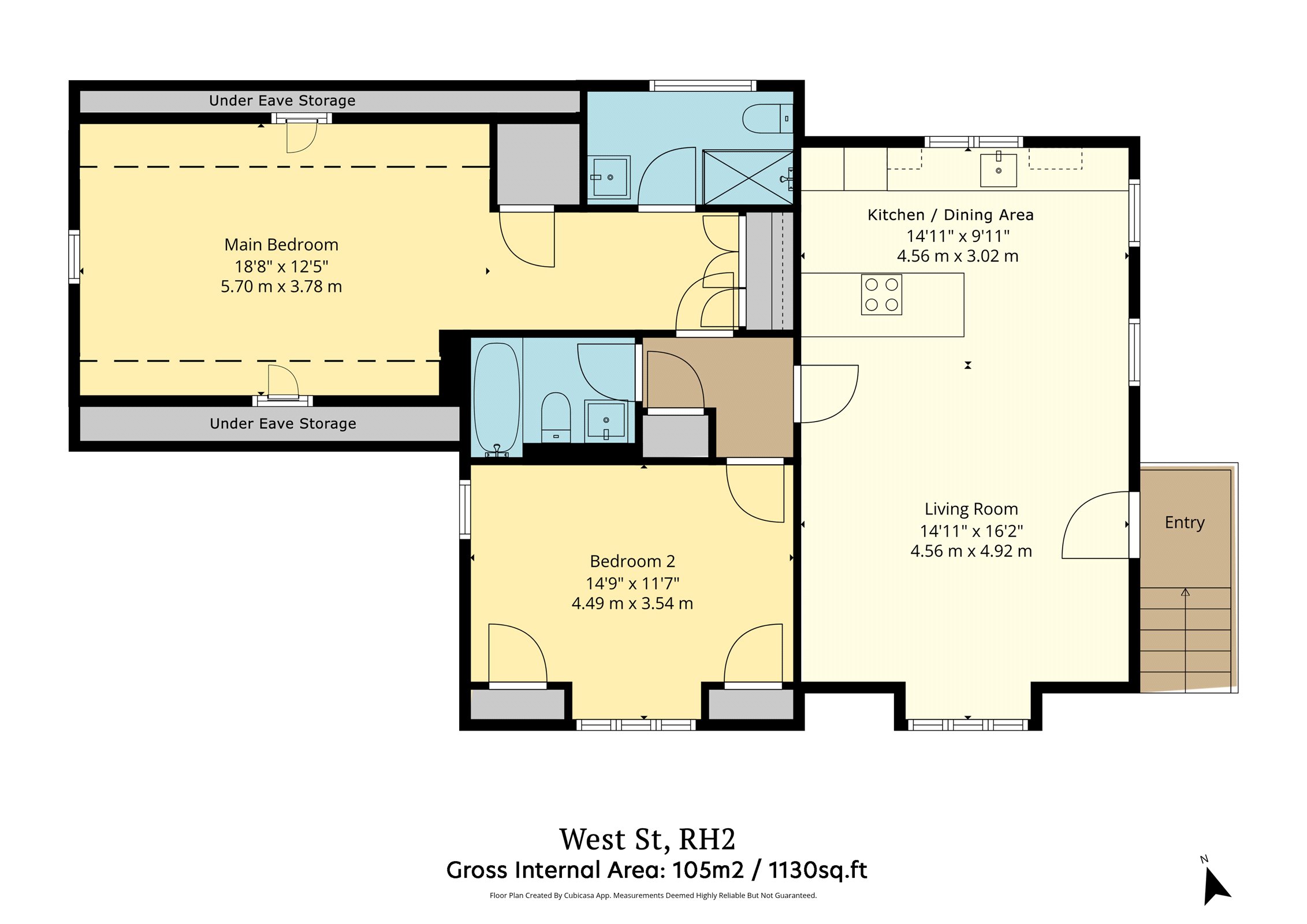 36B, West Street, Surrey floorplan