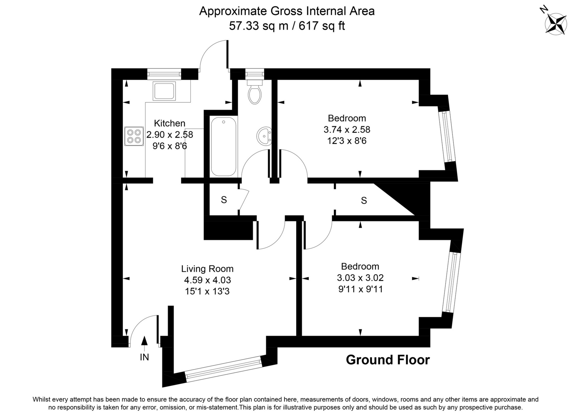 789 (90), Staines Road, Feltham floorplan