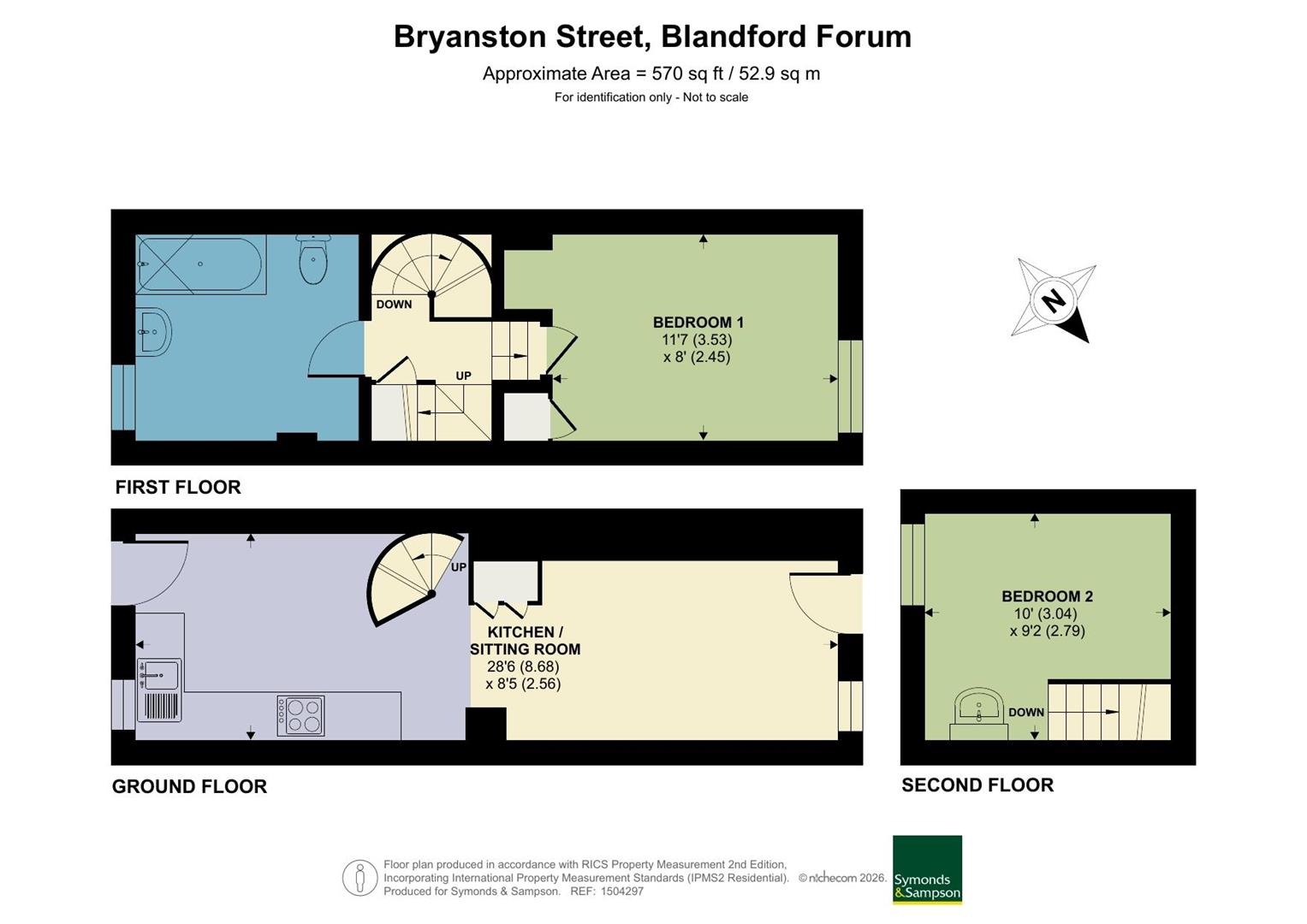 2, Bryanston Street, Blandford Forum floorplan