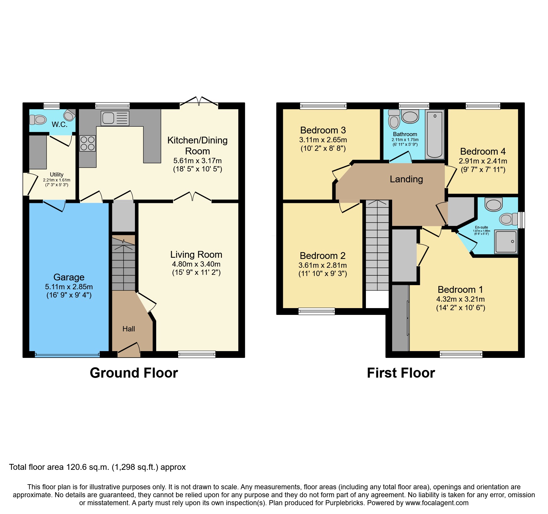 19, Ffordd Yr Ysgol, Flint floorplan