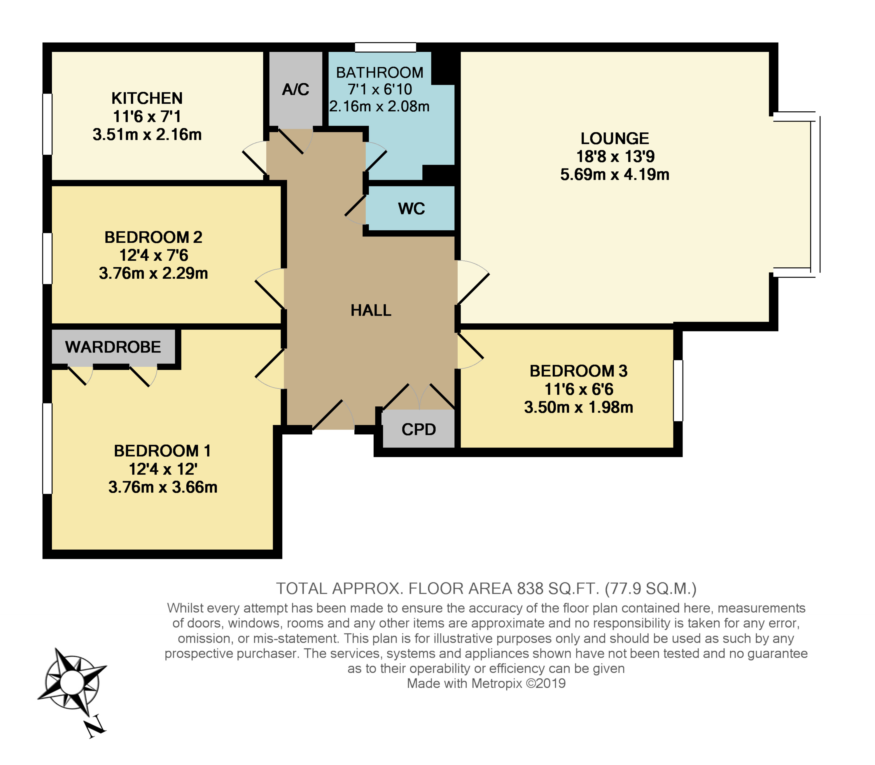 3 Bedrooms Flat for sale in Mendip Court, Woodlands Avenue, Rustington BN16