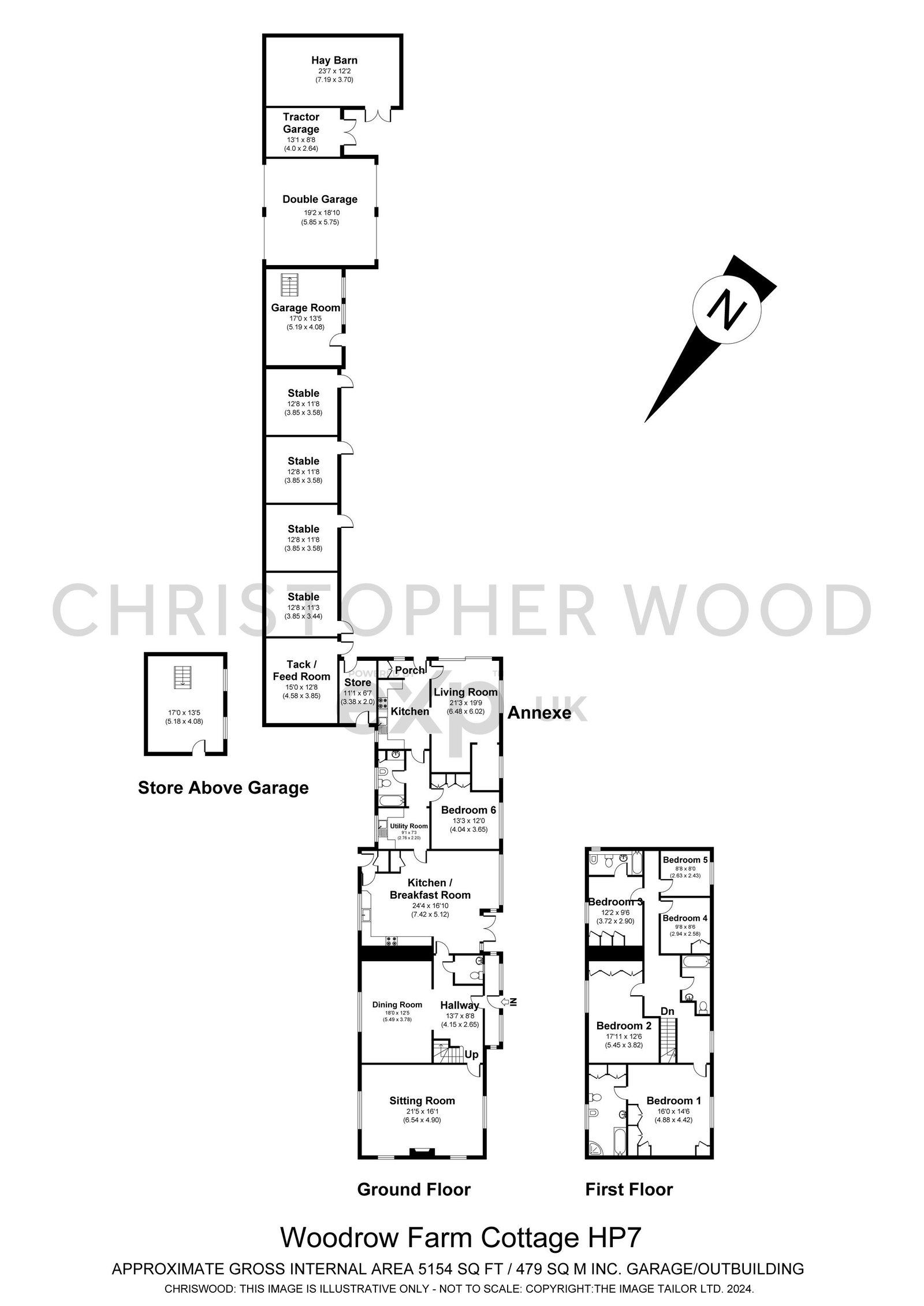 Woodrow Farm Cottage, Amersham floorplan