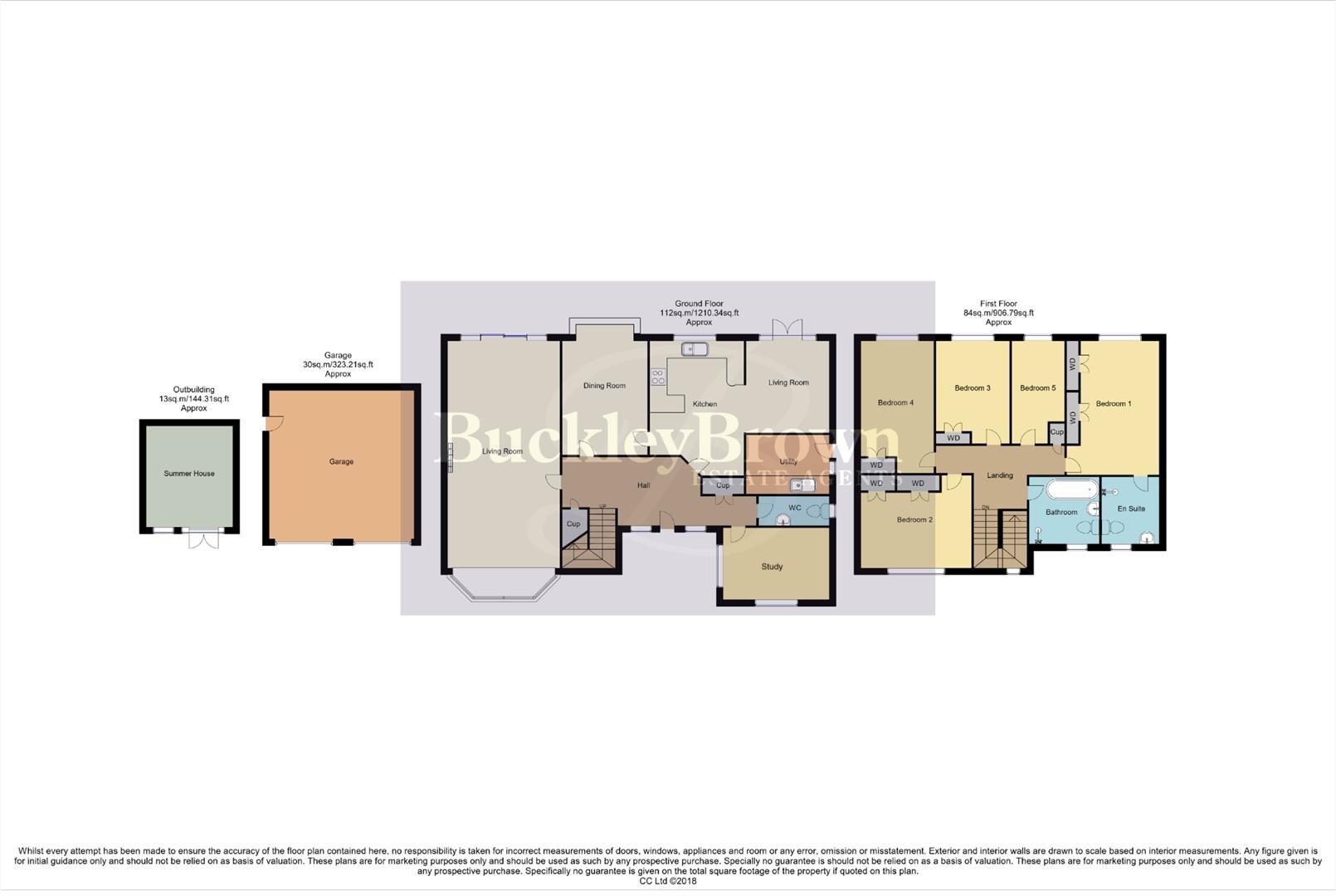 14, Chestnut Close, Harlow Wood floorplan
