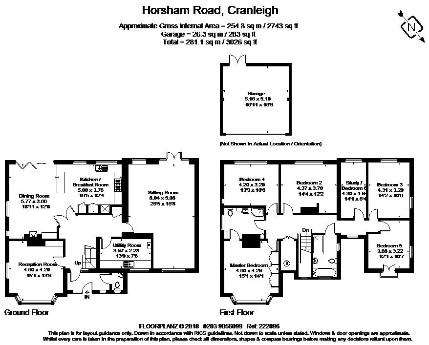 6 Bedrooms Flat to rent in Horsham Road, Cranleigh GU6