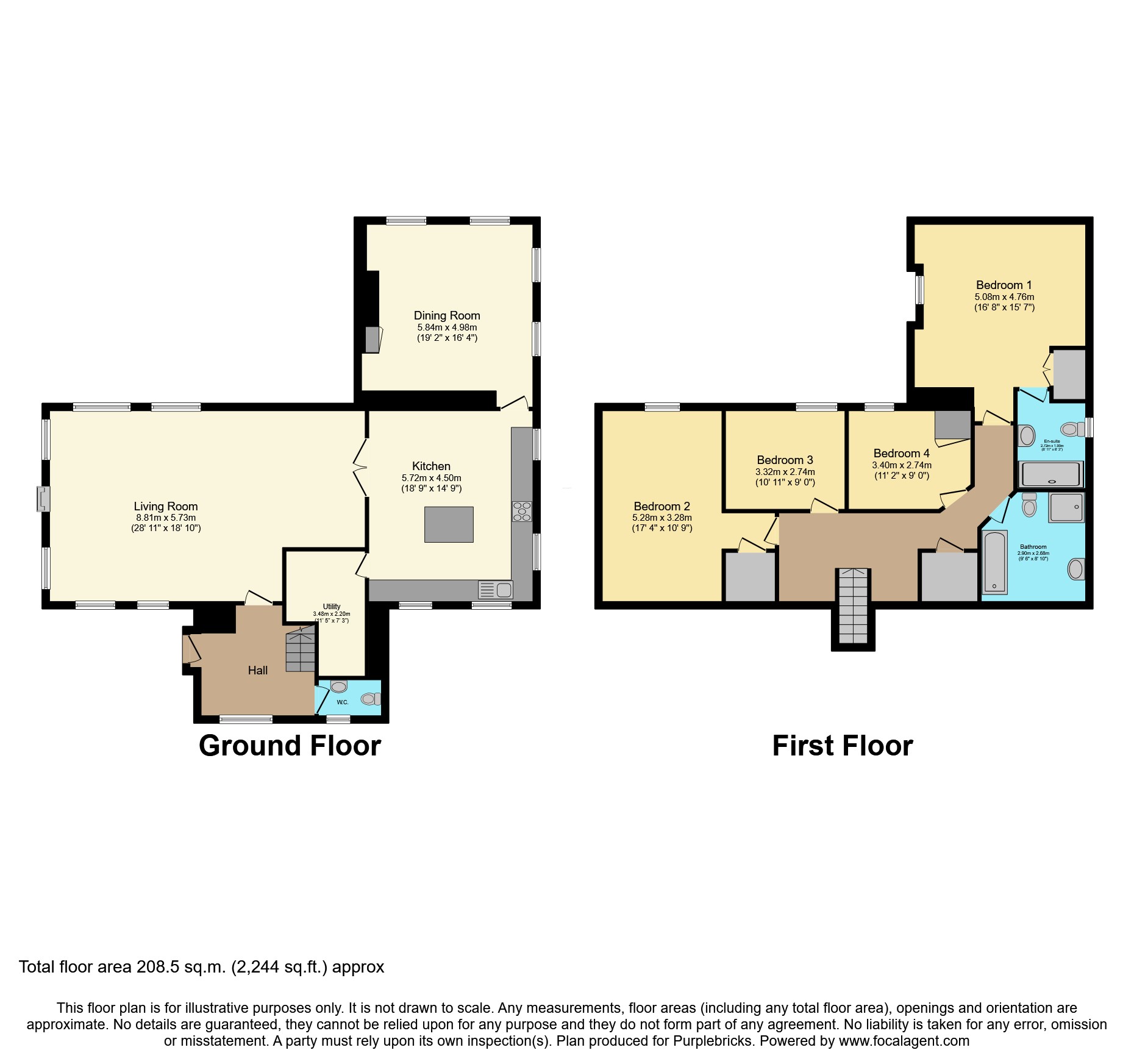 The Old School, St. Pinnock, Liskeard floorplan